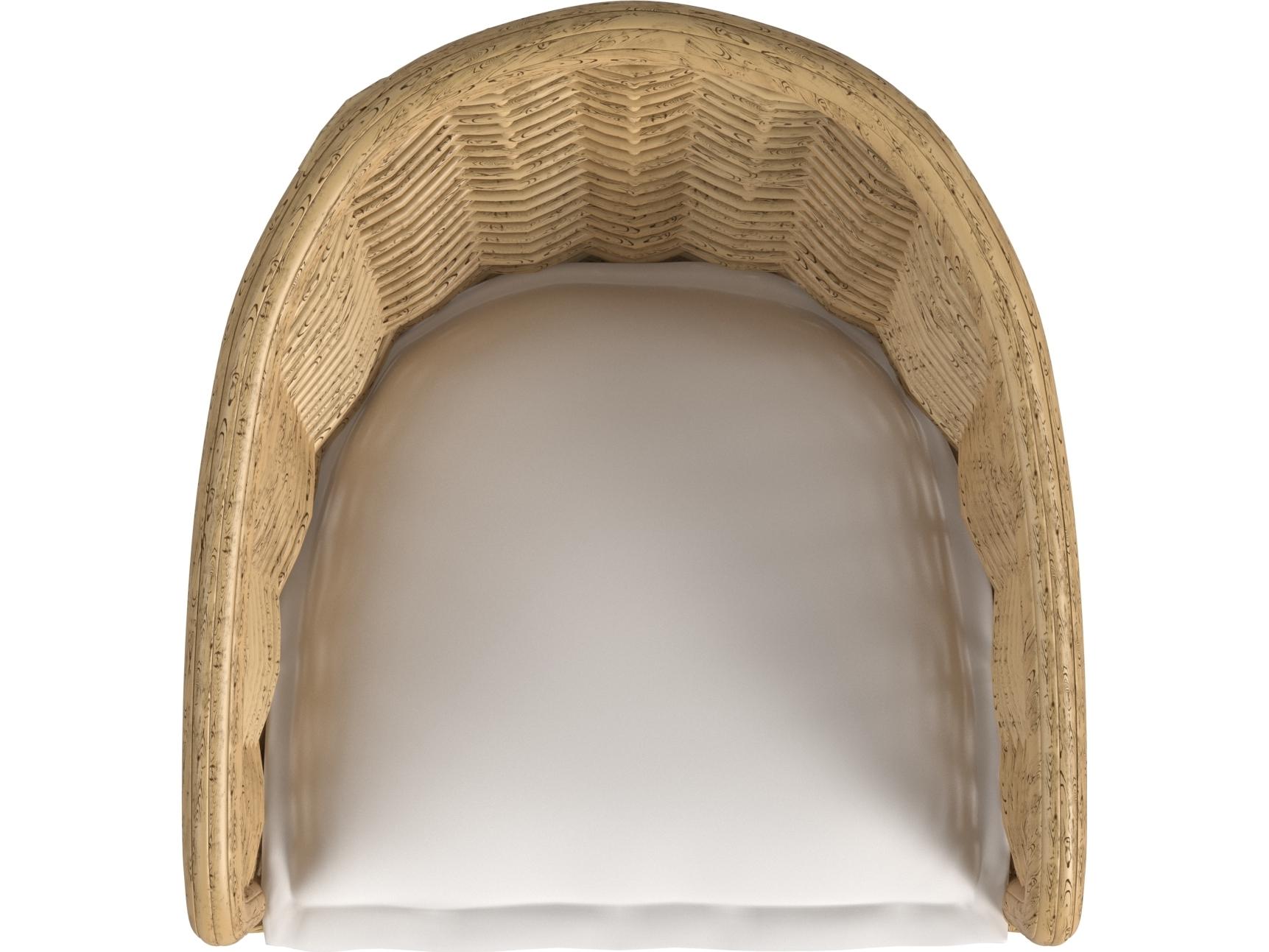 Sunset West Playa Dining Chair in Soothe Pearl with Flange Welt