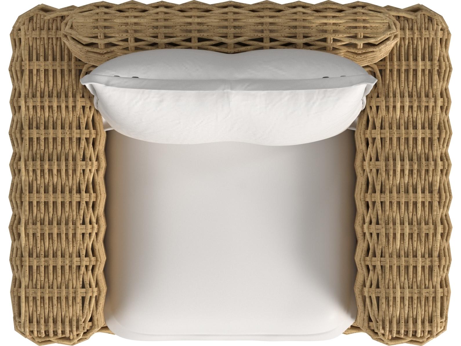 Sunset West Playa Oversized Swivel Club Chair in Soothe Pearl with Flange Welt