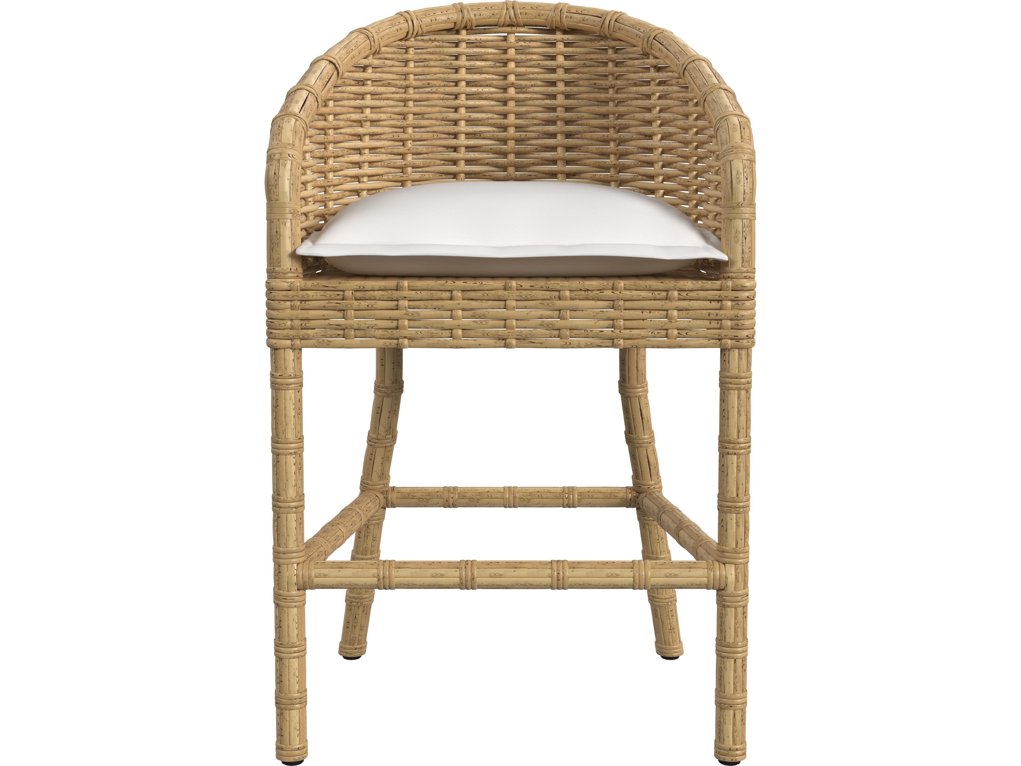 Sunset West Playa Barstool in Soothe Pearl with Flange Welt