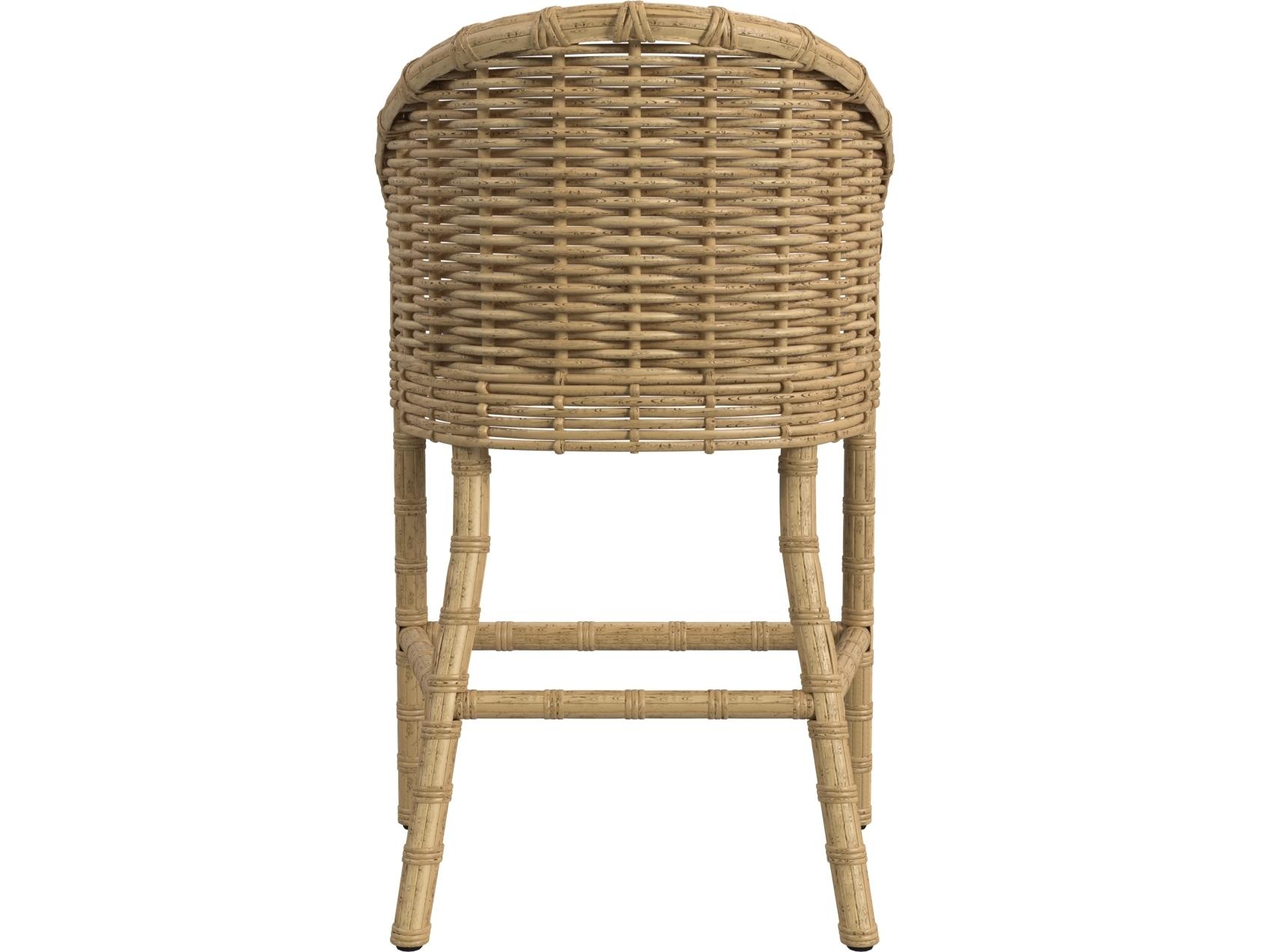 Sunset West Playa Barstool in Soothe Pearl with Flange Welt
