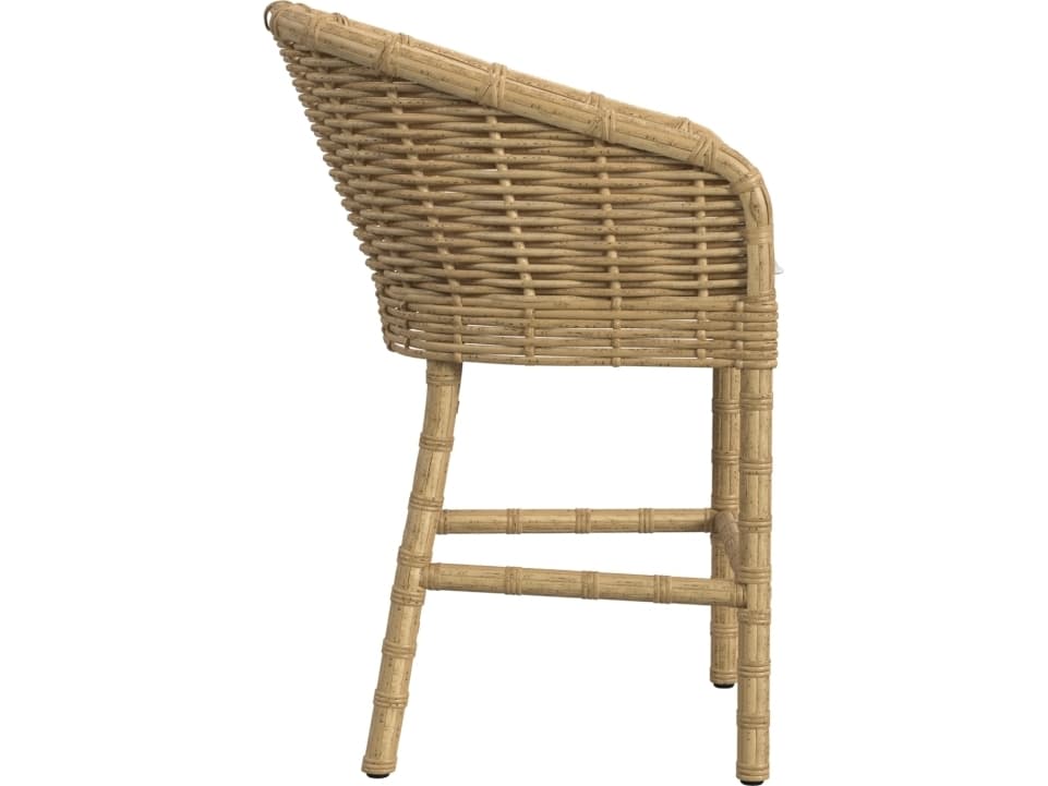 Sunset West Playa Counter Stool in Soothe Pearl with Flange Welt