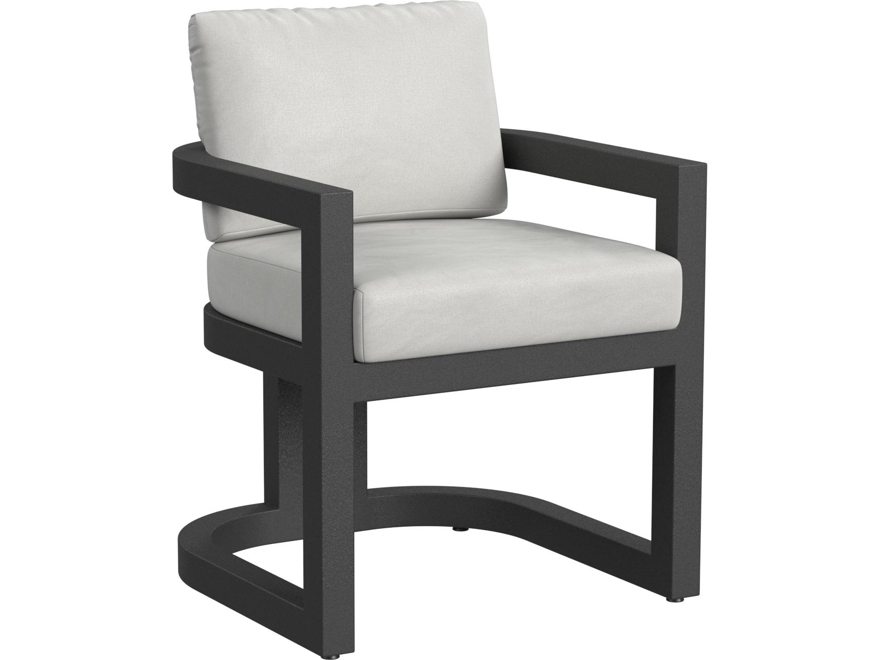 Sunset West Malibu Dining Chair in Cast Silver