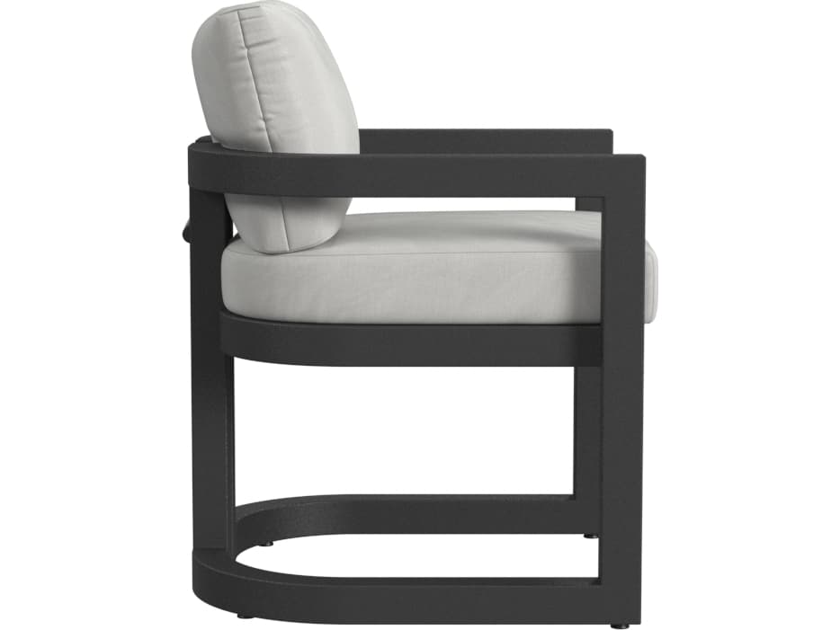 Sunset West Malibu Dining Chair in Cast Silver