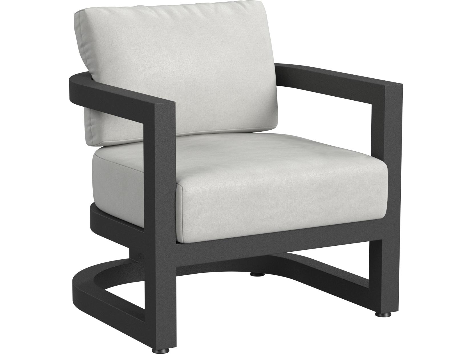 Sunset West Malibu Club Chair in Cast Silver