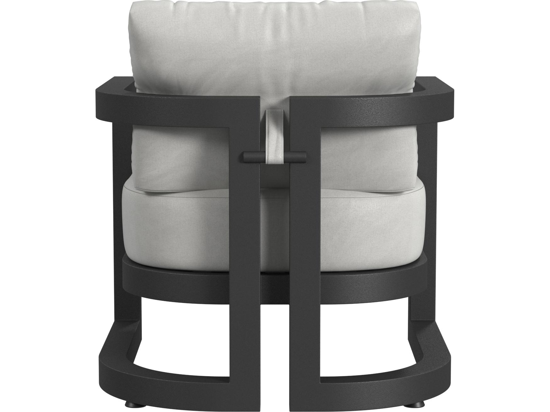 Sunset West Malibu Club Chair in Cast Silver