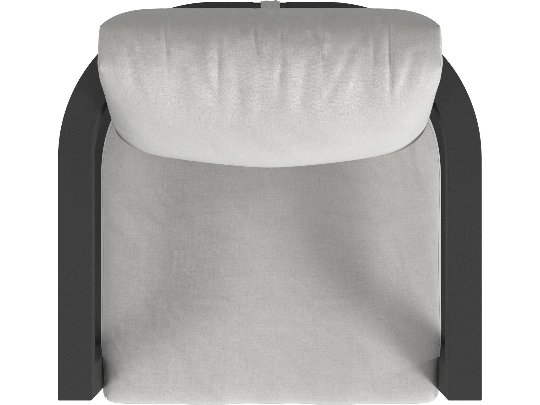 Sunset West Malibu Club Chair in Cast Silver