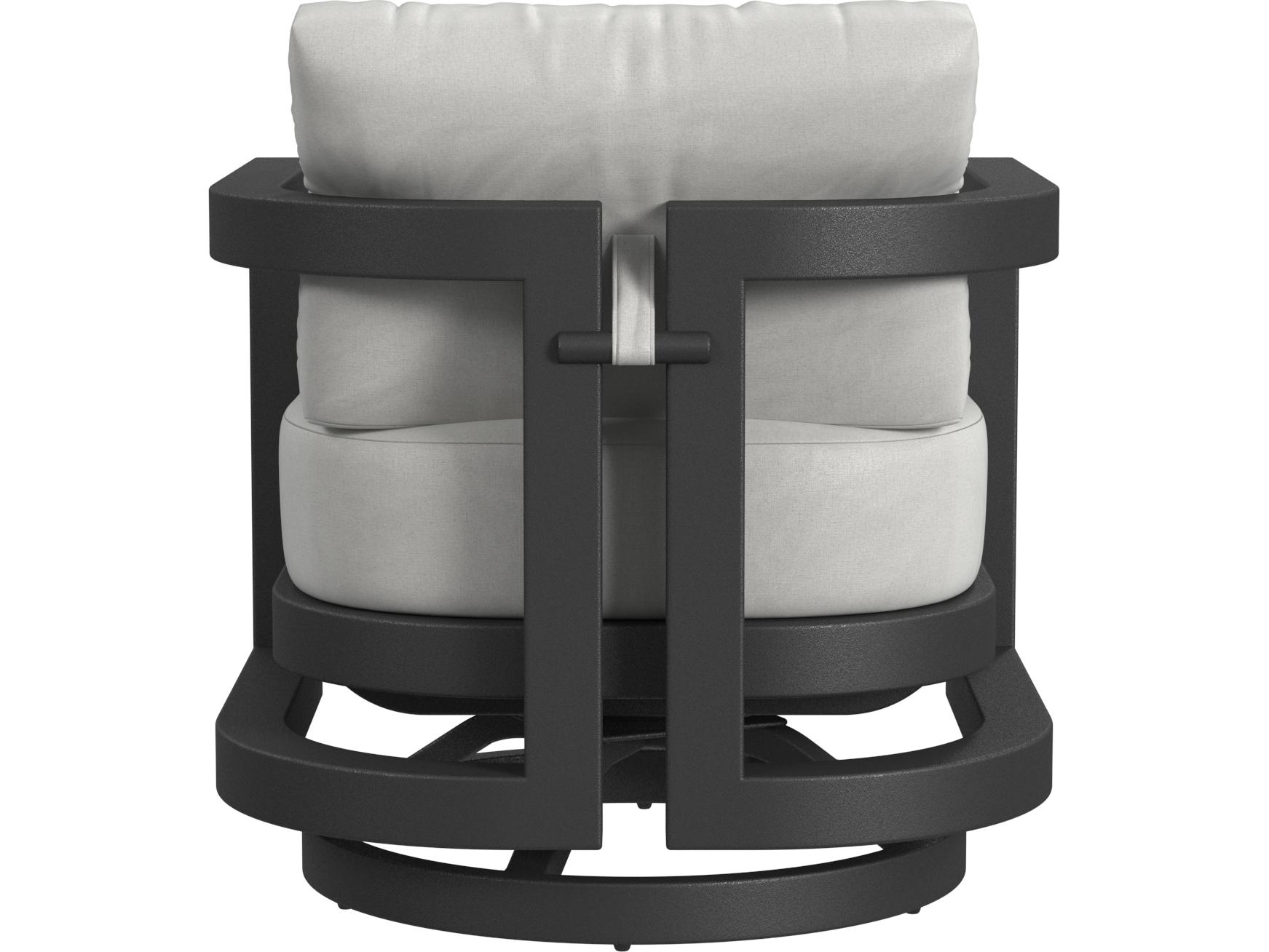 Sunset West Malibu Swivel Chair in Cast Silver