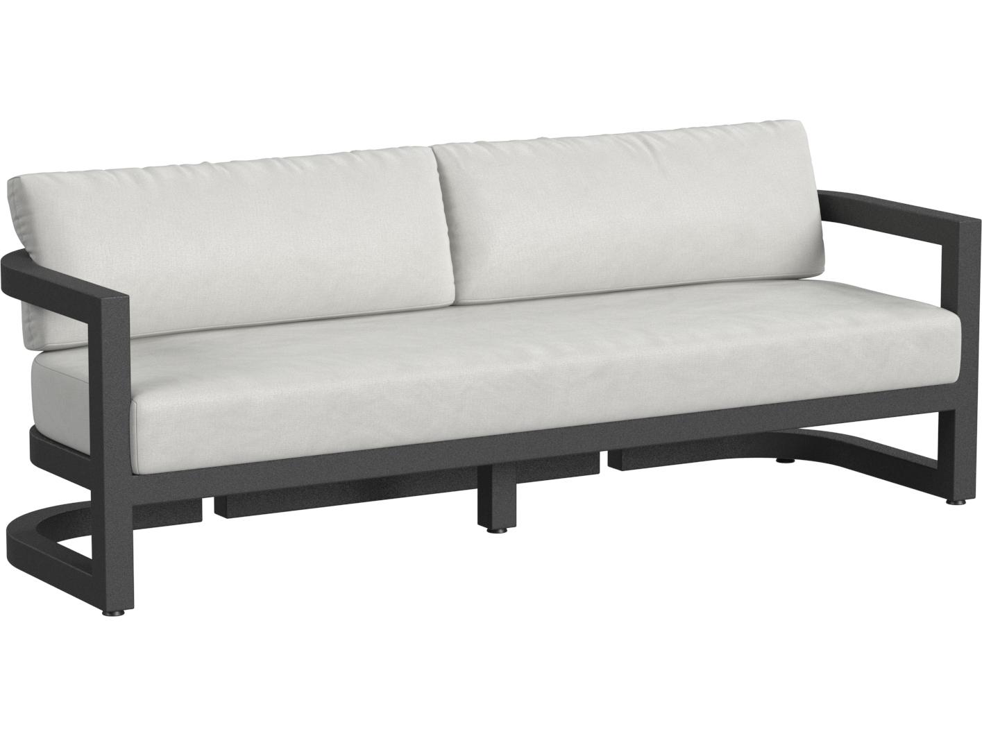 Sunset West  Malibu Sofa in Cast Silver