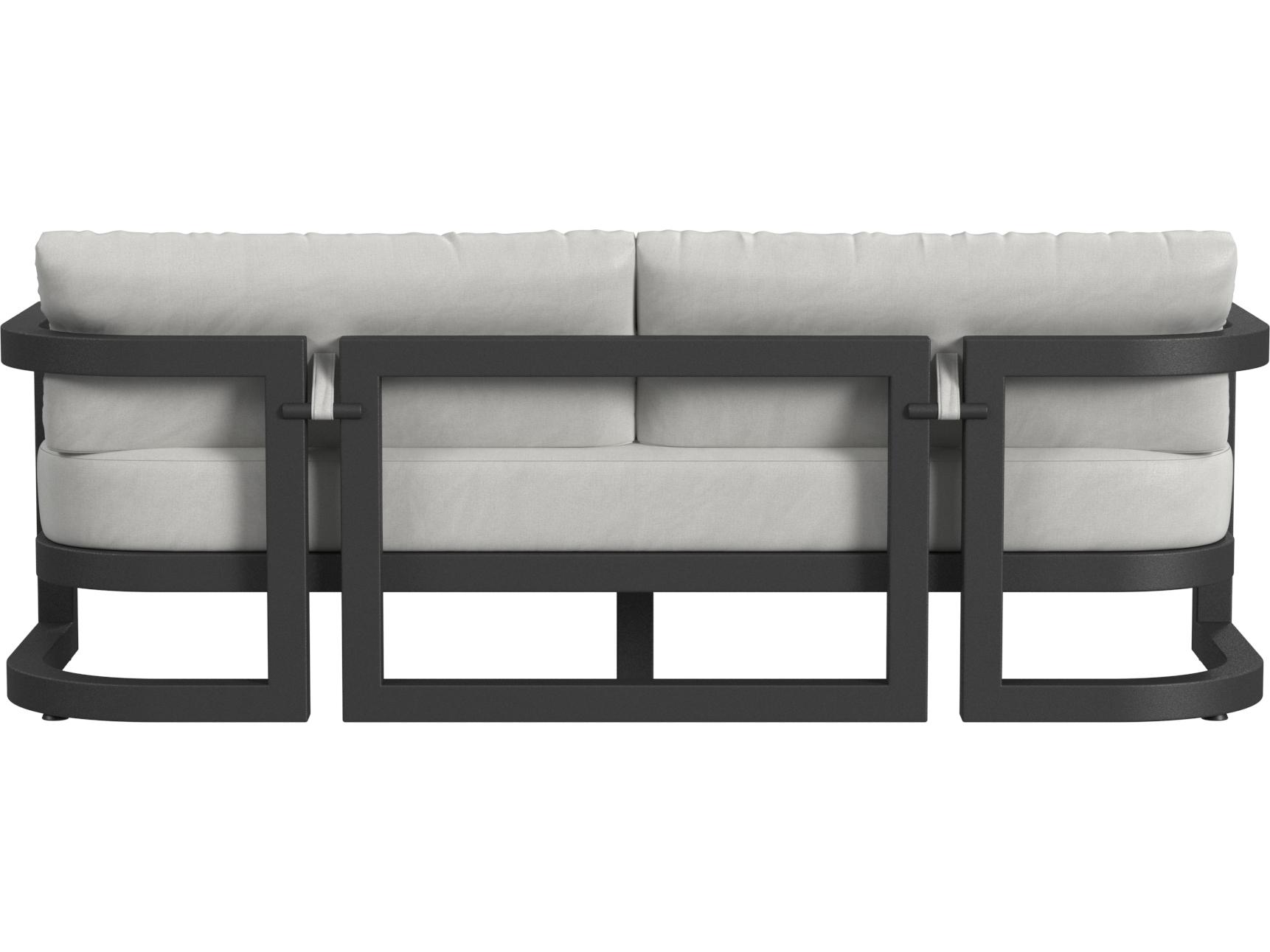 Sunset West  Malibu Sofa in Cast Silver