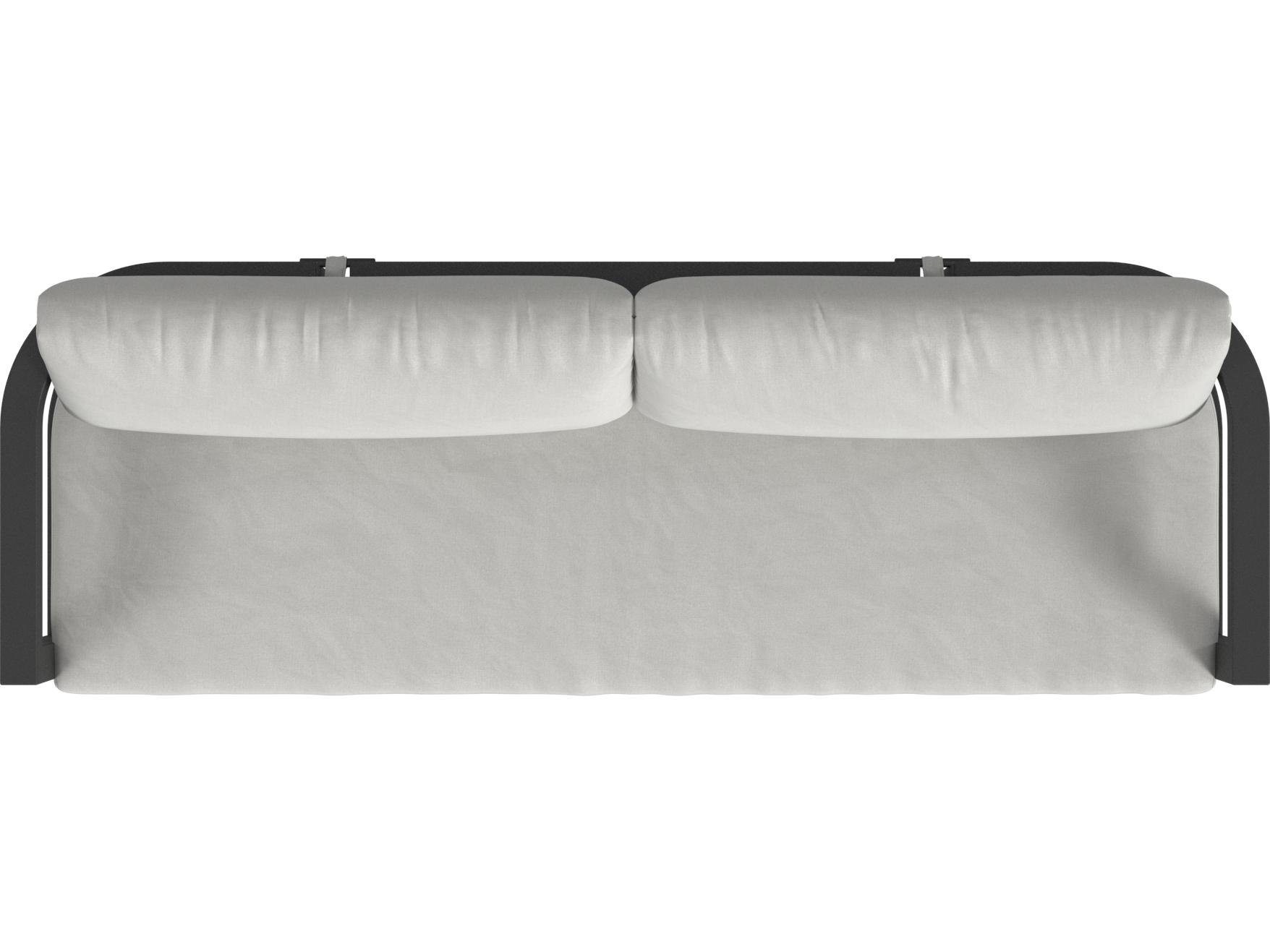 Sunset West  Malibu Sofa in Cast Silver