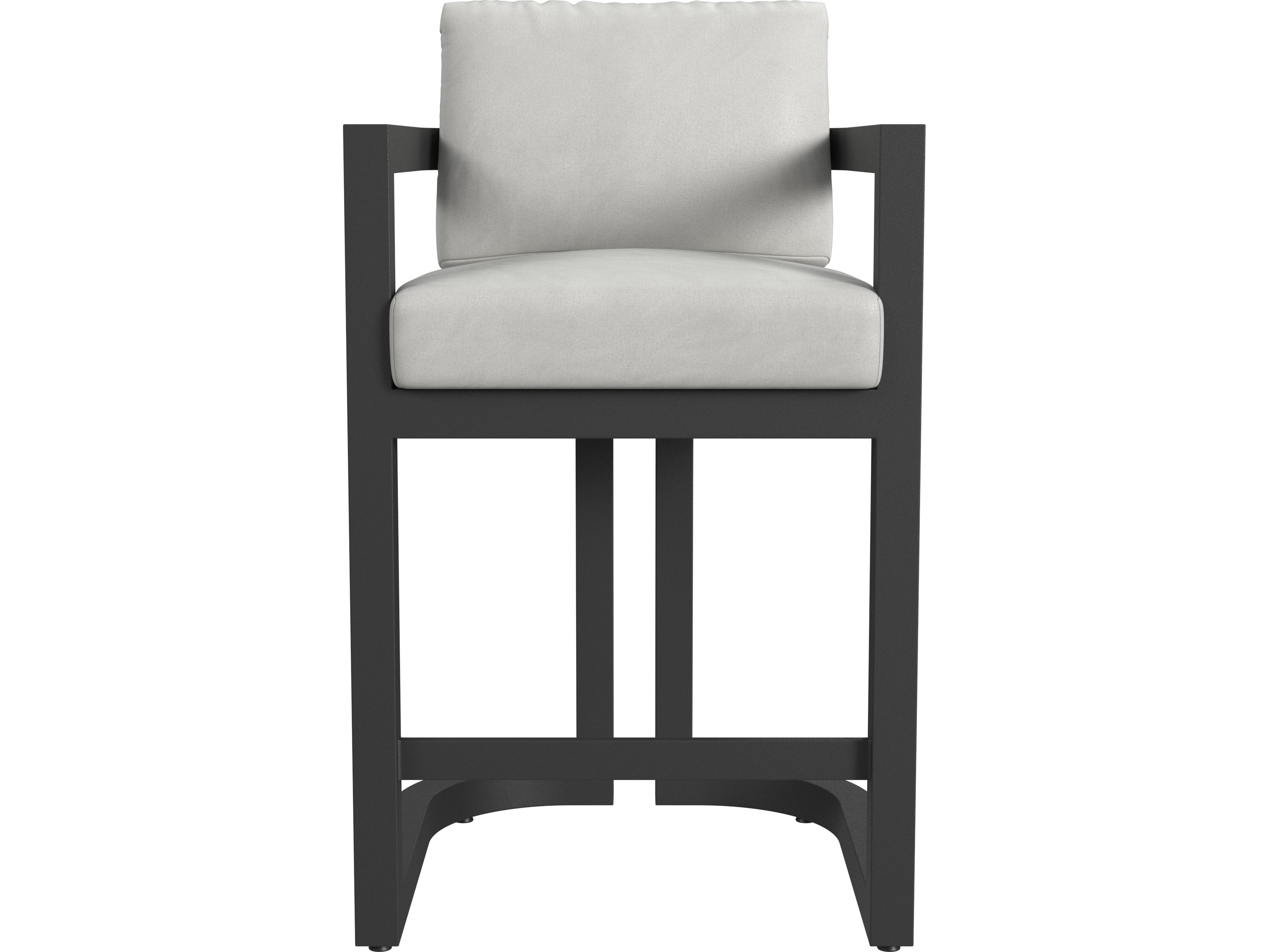 Sunset West Malibu Barstool in Cast Silver