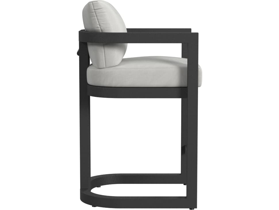 Sunset West Malibu Barstool in Cast Silver