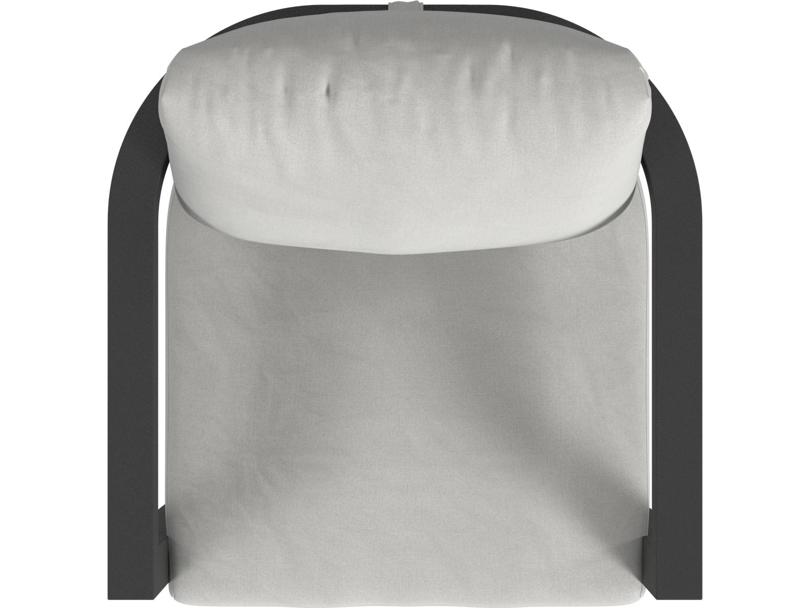 Sunset West Malibu Barstool in Cast Silver