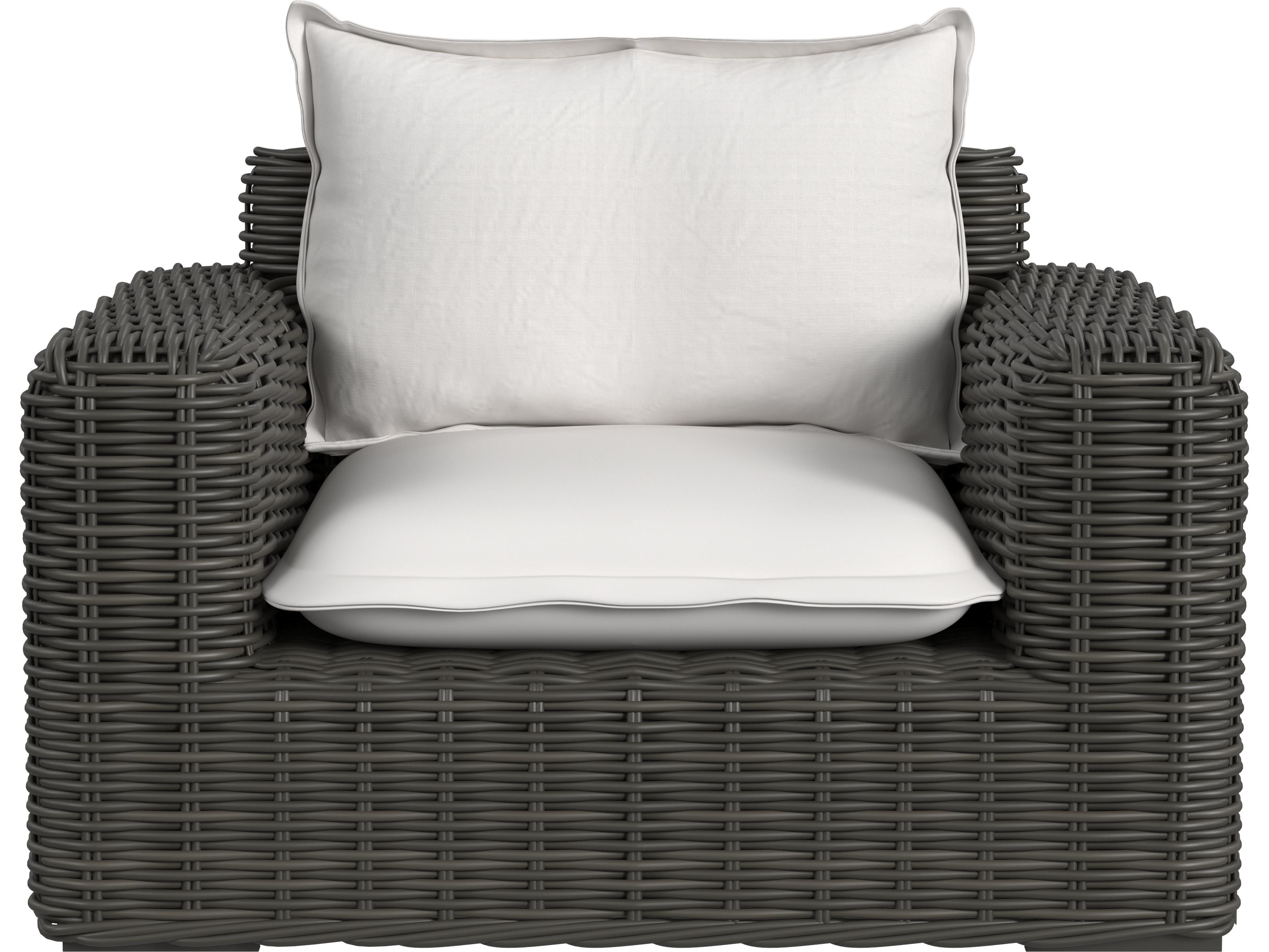 Sunset West Cabo Oversized Club Chair in Soothe Pearl with Flange Welt