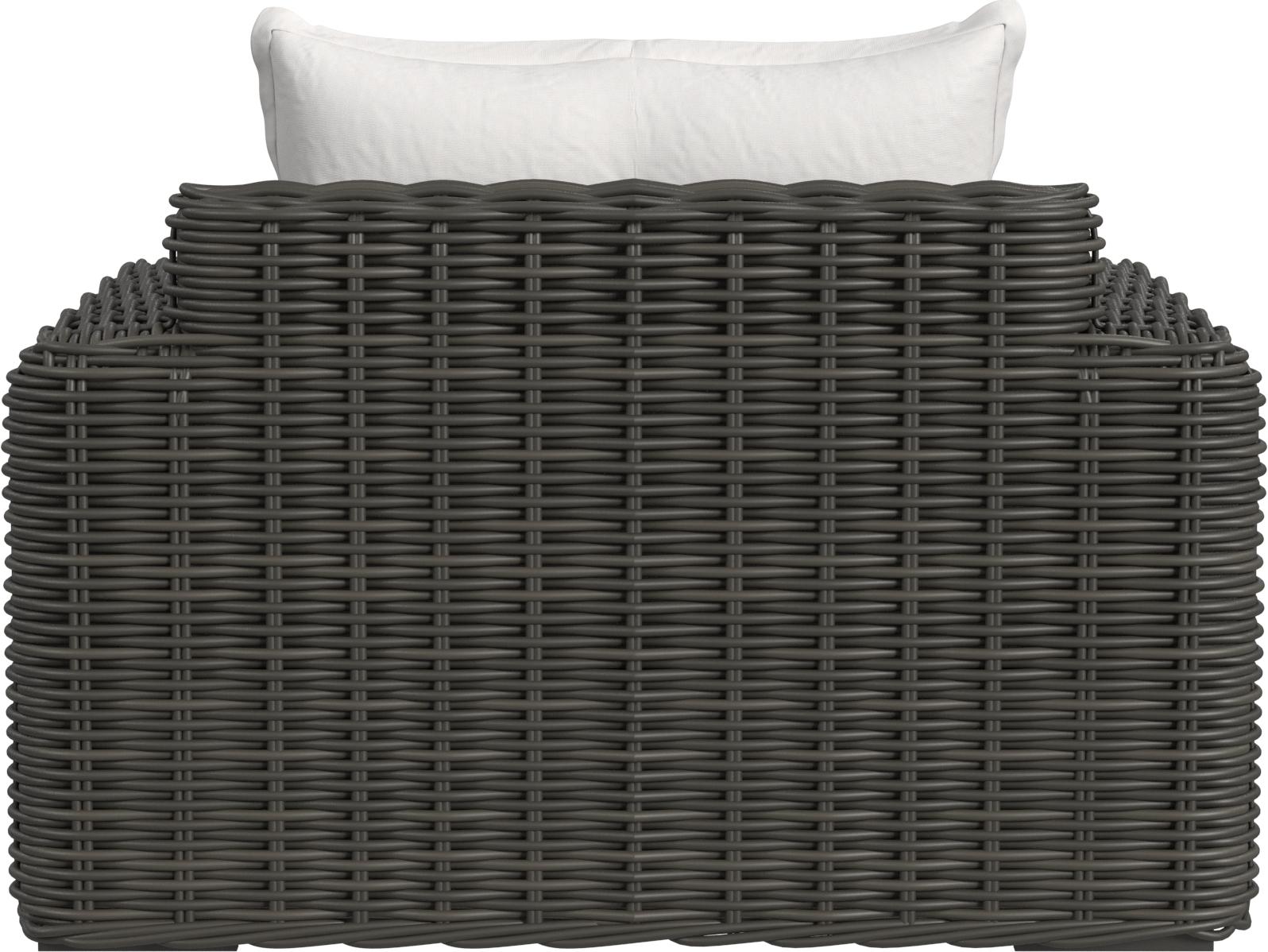 Sunset West Cabo Oversized Club Chair in Soothe Pearl with Flange Welt