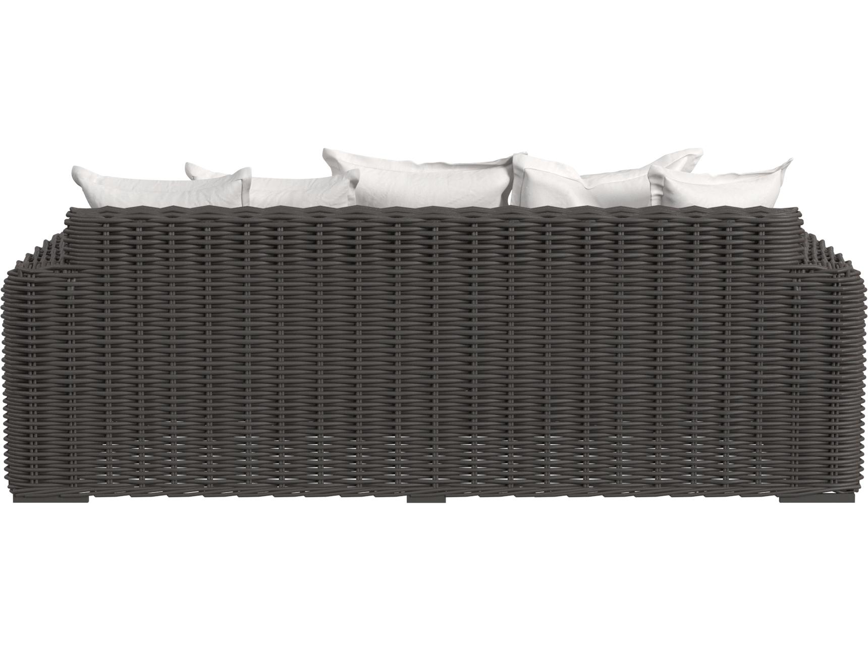 Sunset West Cabo Loveseat in Soothe Pearl with Flange Welt