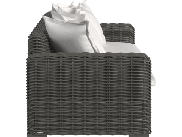 Sunset West Cabo Sofa in Soothe Pearl with Flange Welt