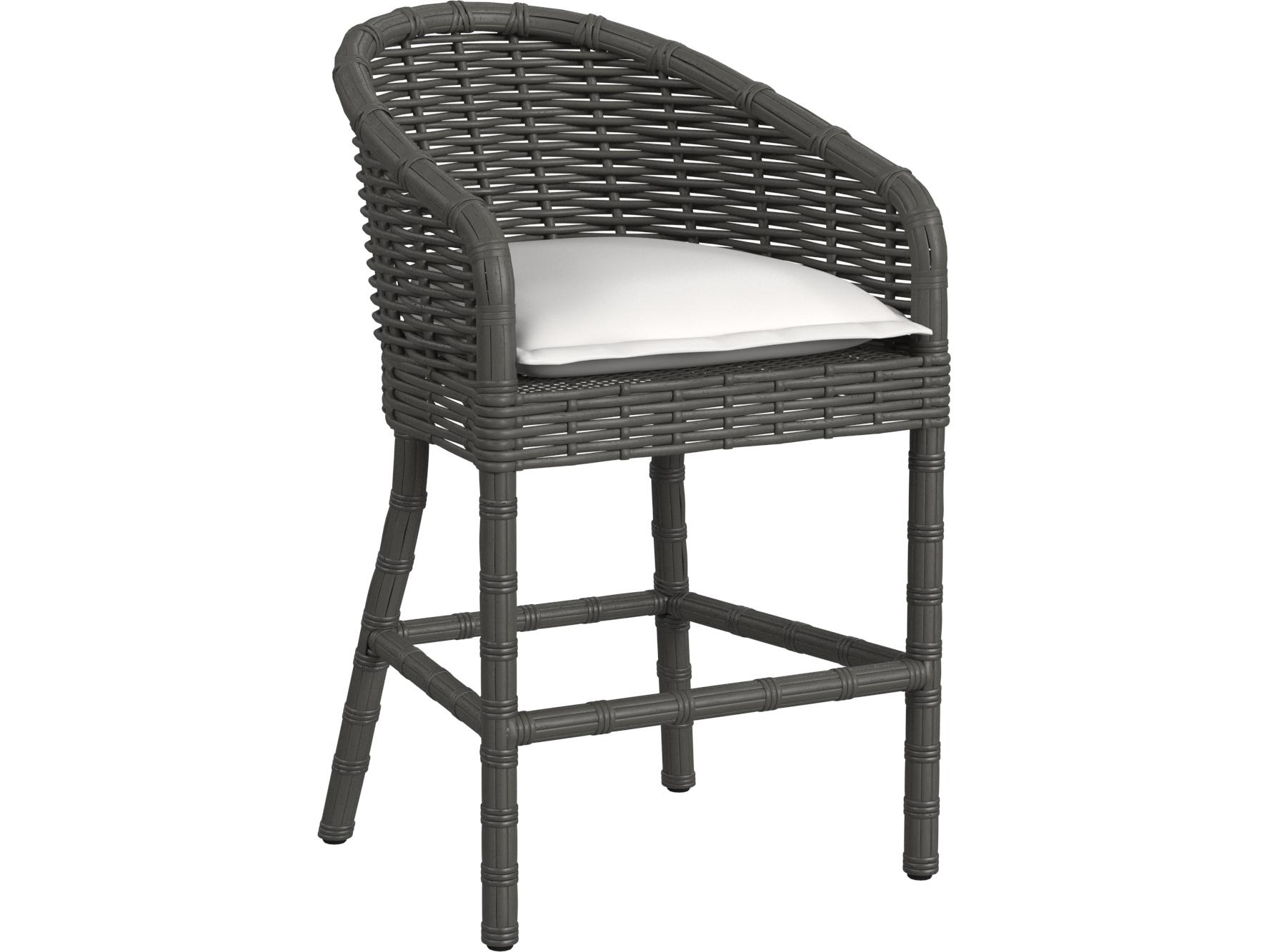 Sunset West Cabo Barstool in Soothe Pearl with Flange Welt