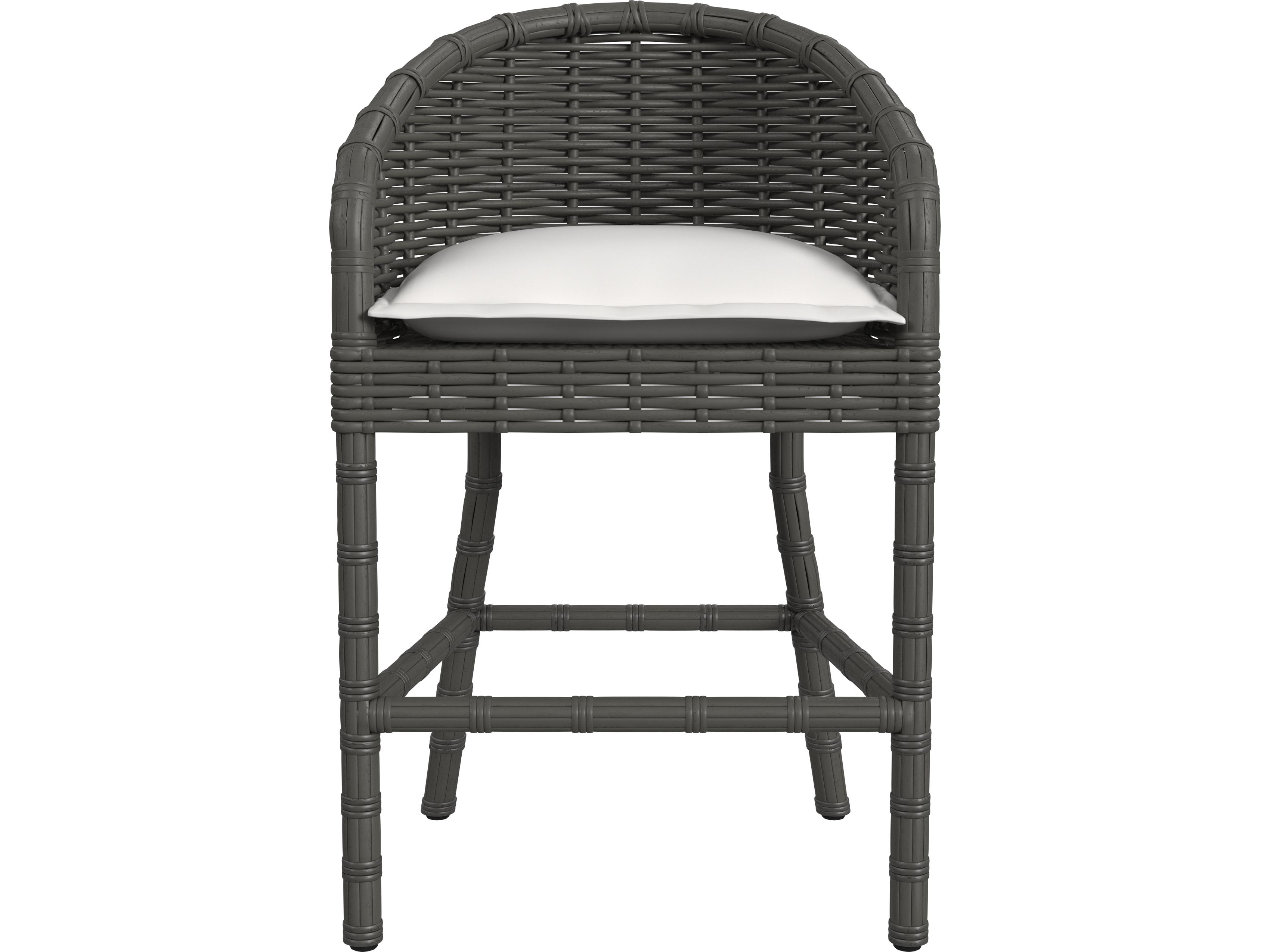 Sunset West Cabo Barstool in Soothe Pearl with Flange Welt
