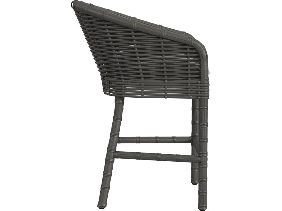 Sunset West Cabo Barstool in Soothe Pearl with Flange Welt