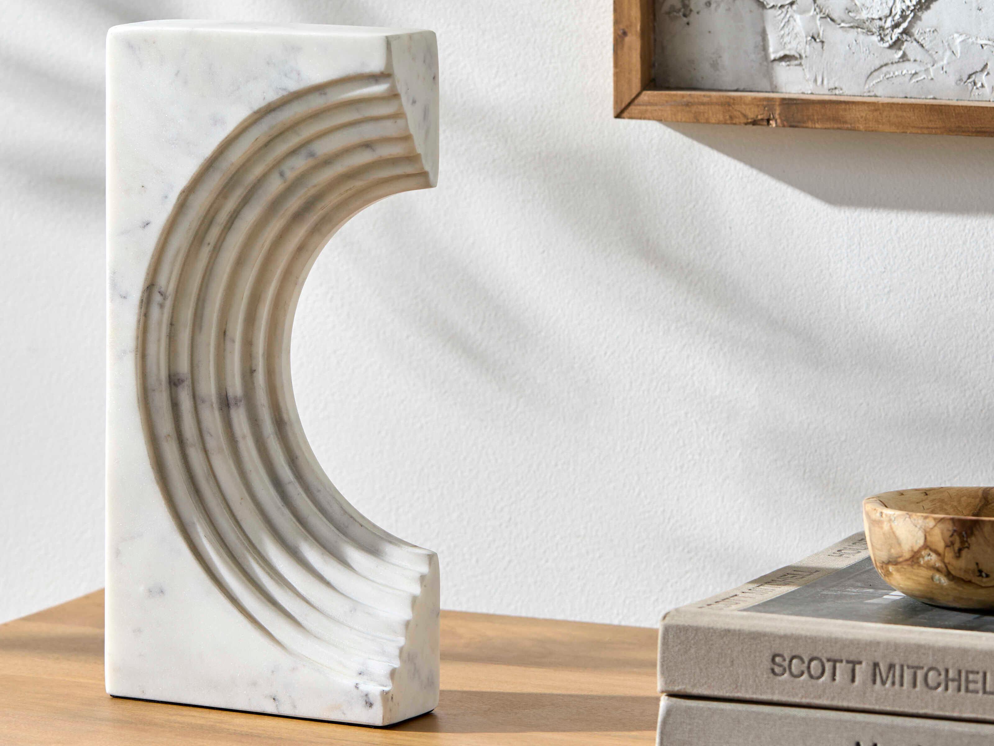 Surya Trajan White Sculpture