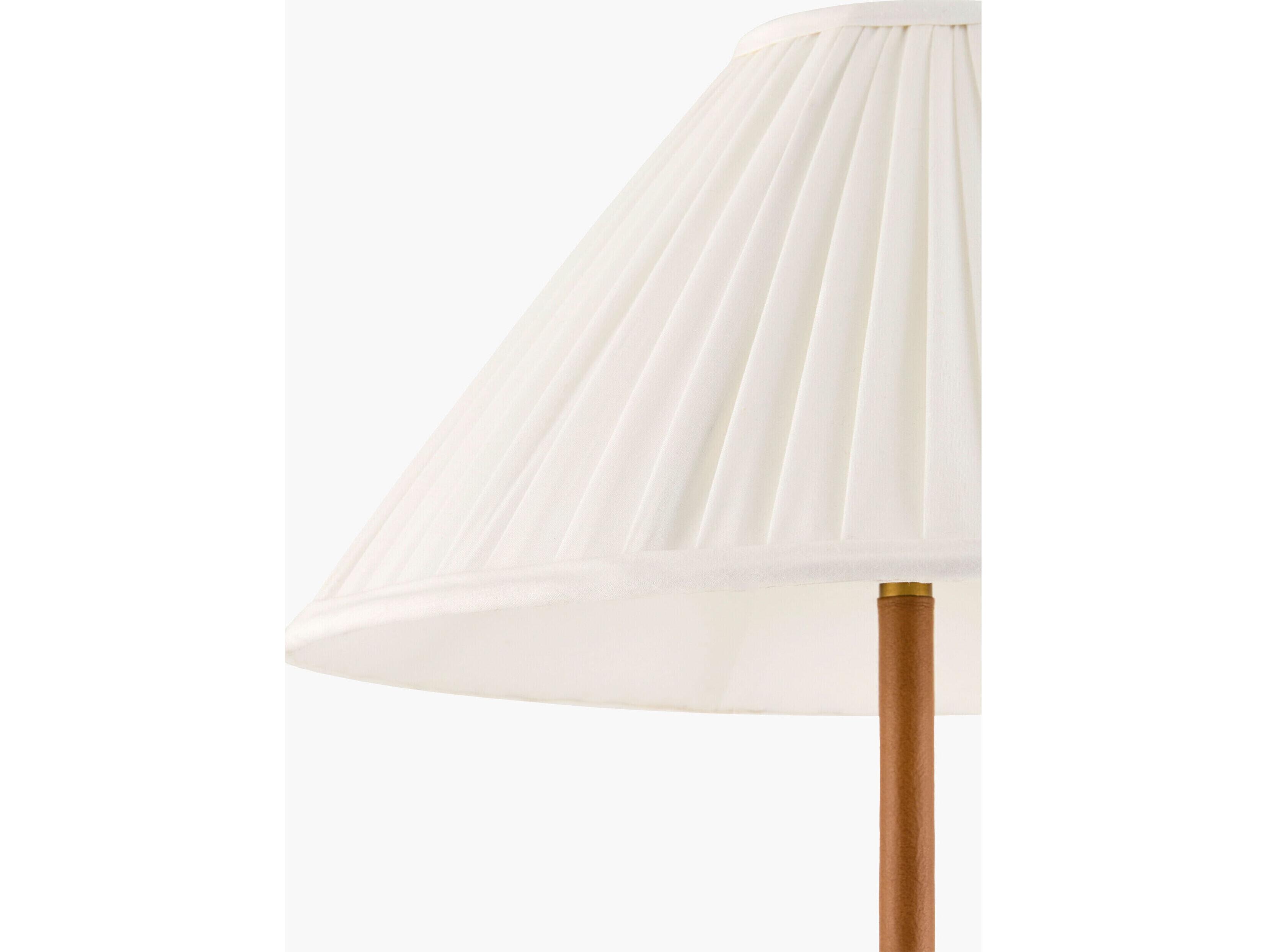 Surya Abisko Gold White Cotton Buffet Lamp Set of 2