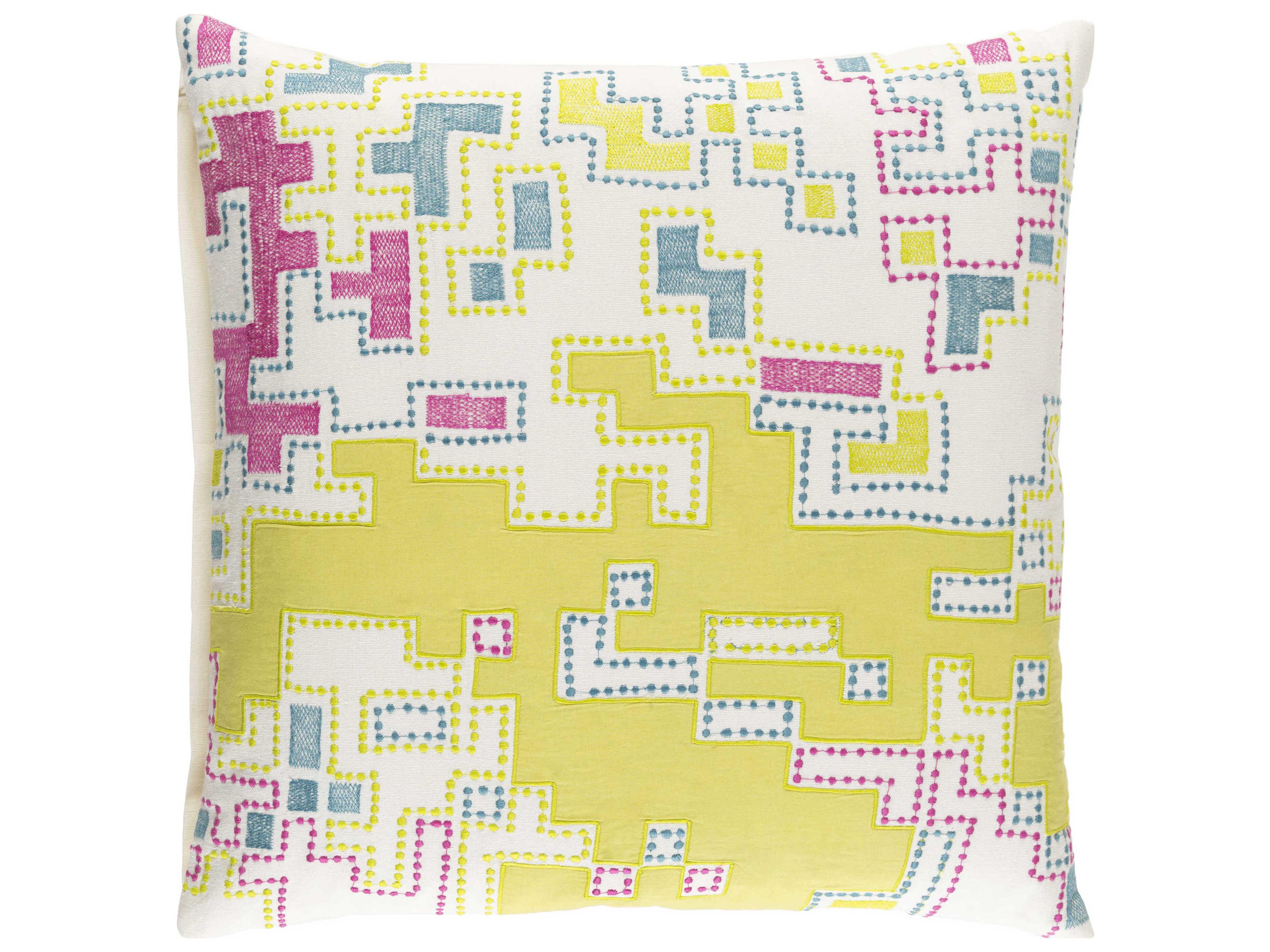 Surya Macro Green Pillow