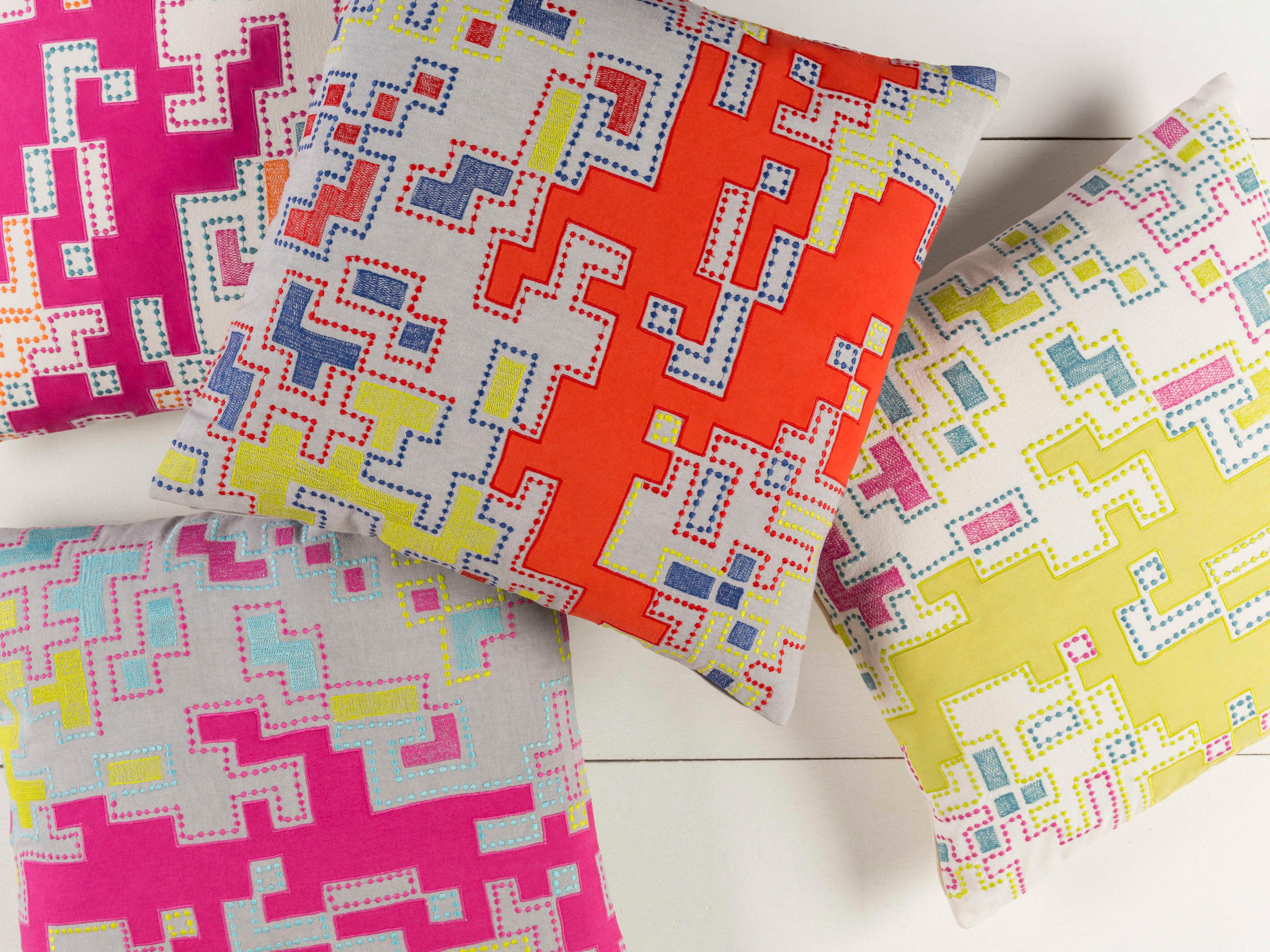 Surya Macro Pink Pillow