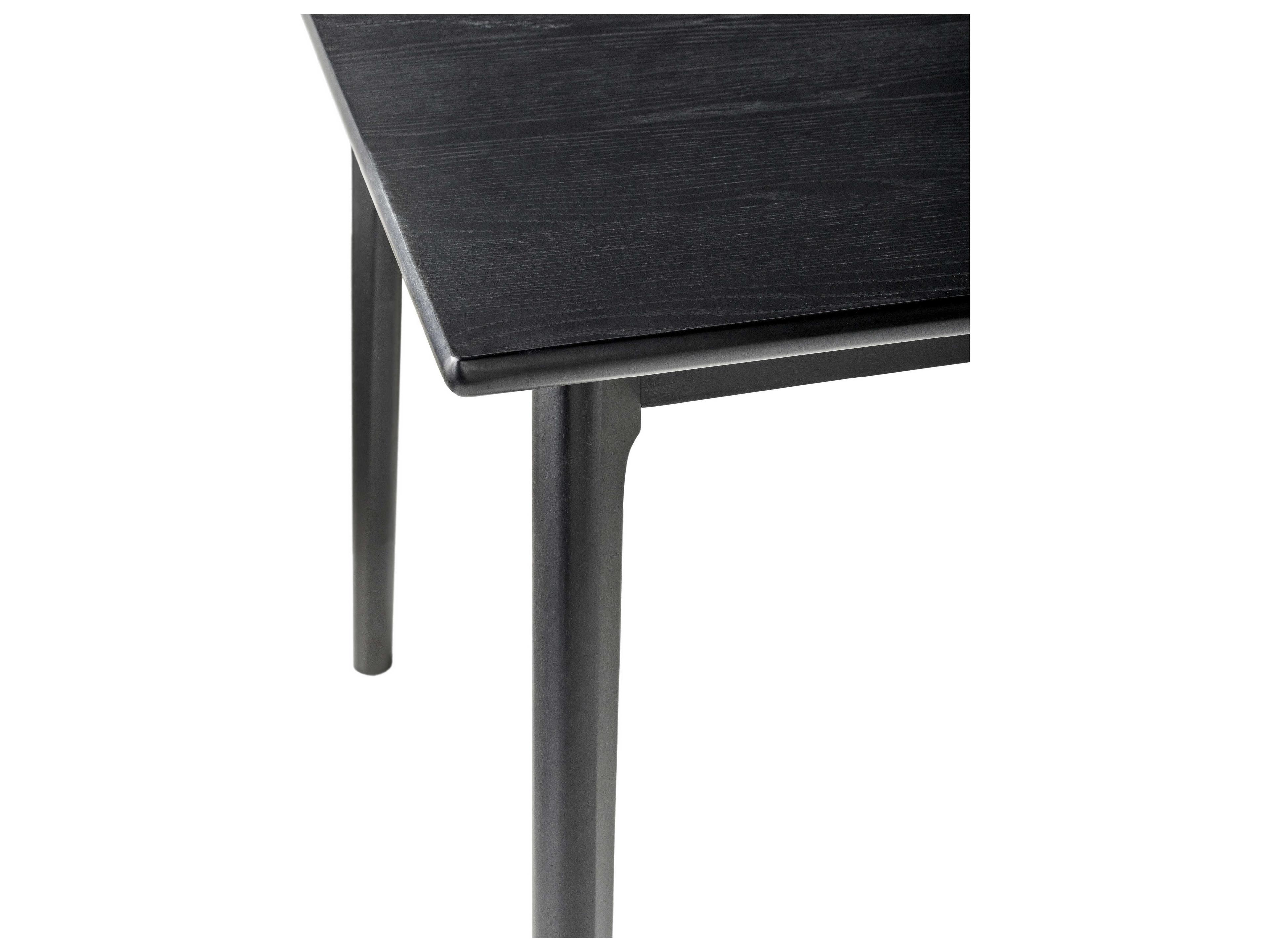 Surya Acworth Rectangular Wood Black Dining Table