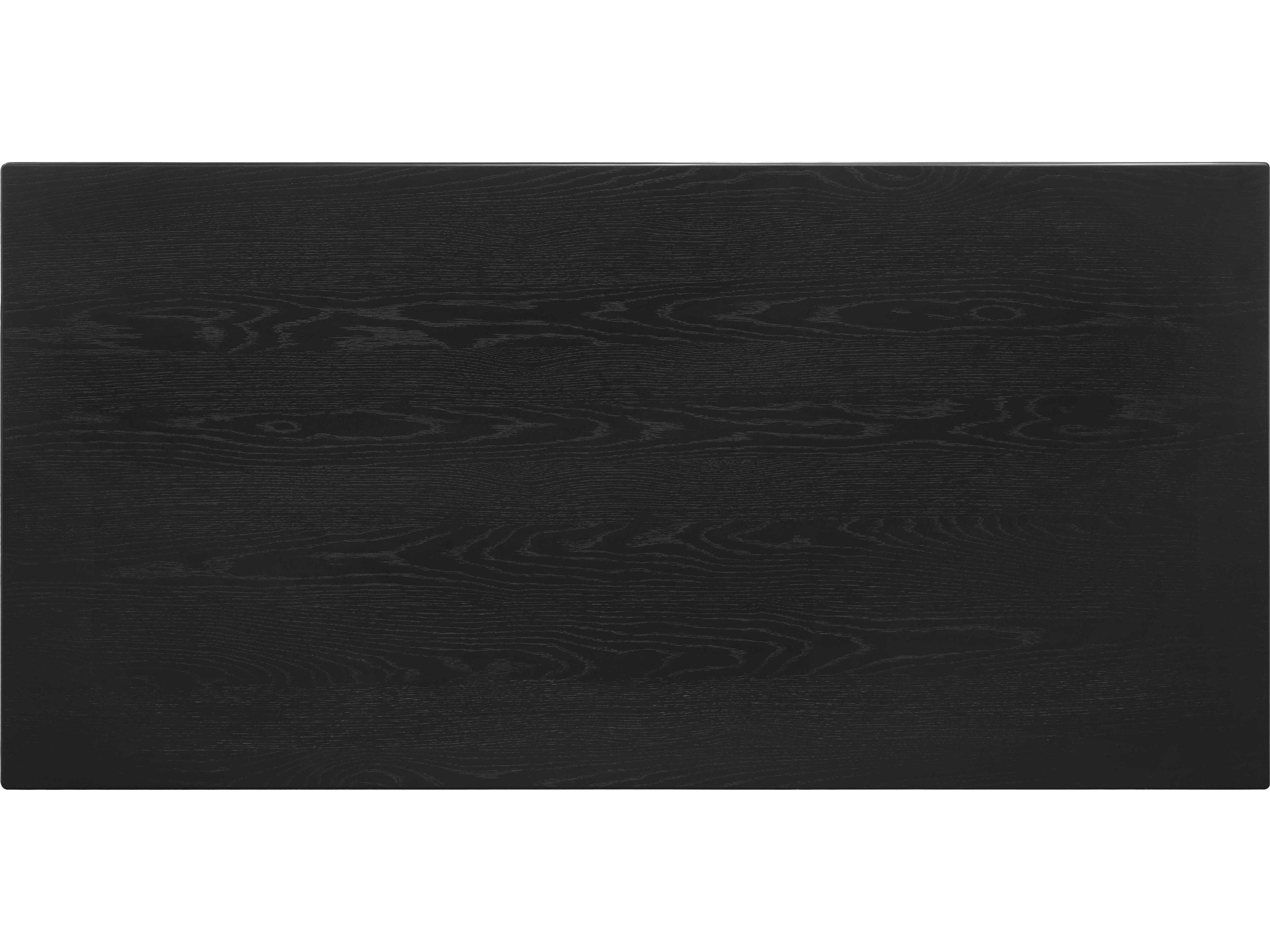 Surya Acworth Rectangular Wood Black Dining Table