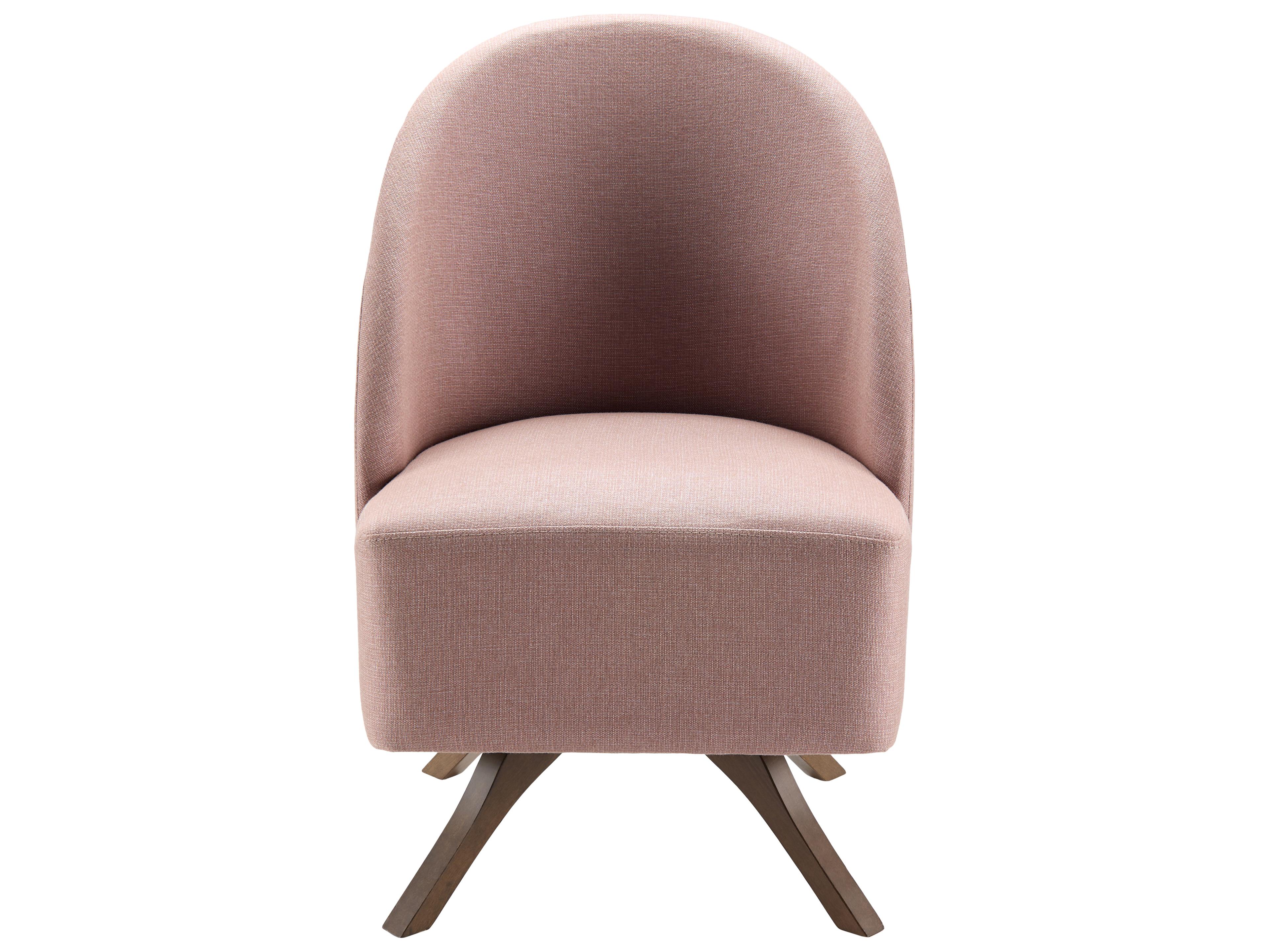 Surya Coda Swivel Pink Fabric Accent Chair