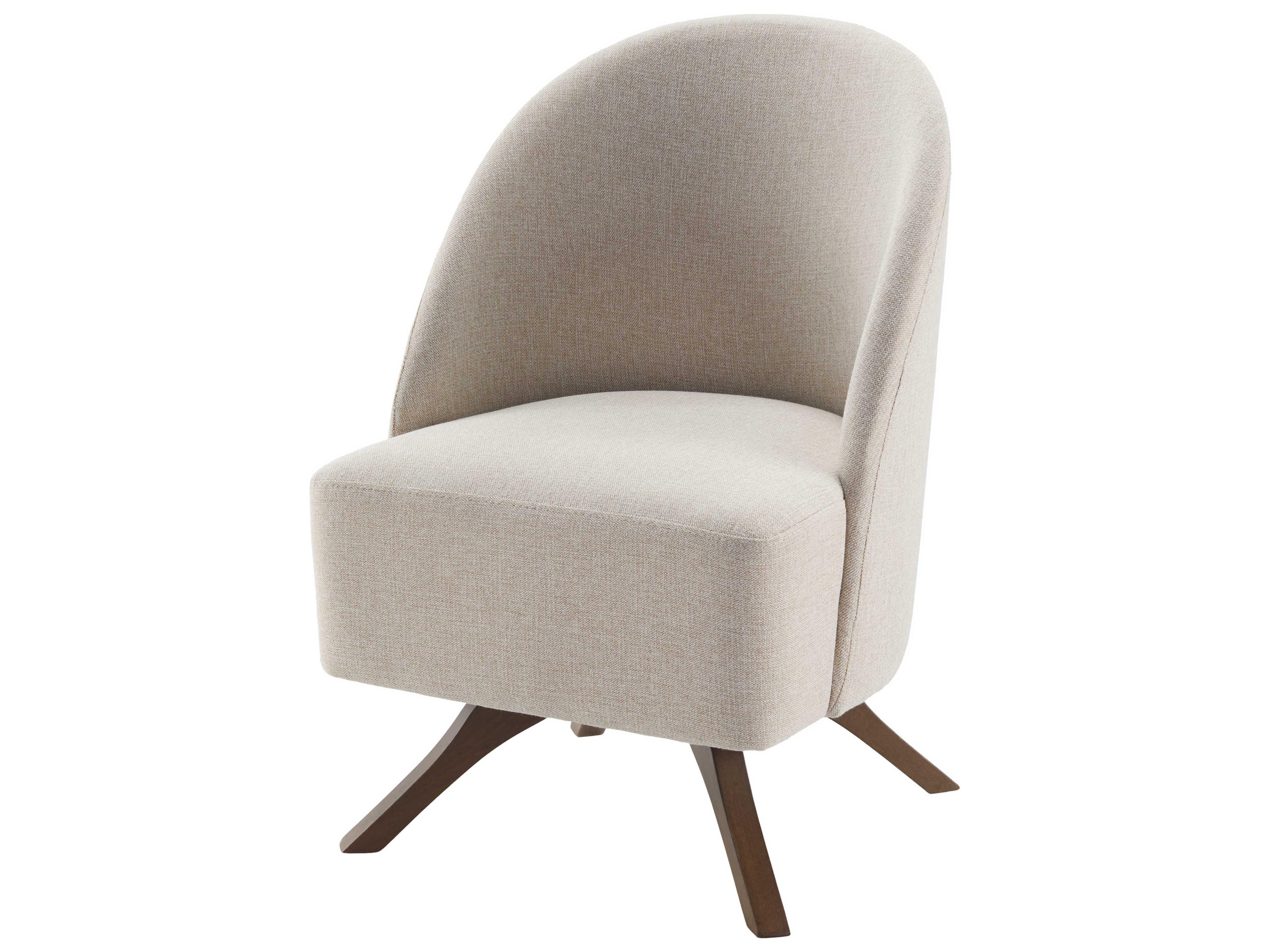Surya Coda Swivel Tan Fabric Accent Chair