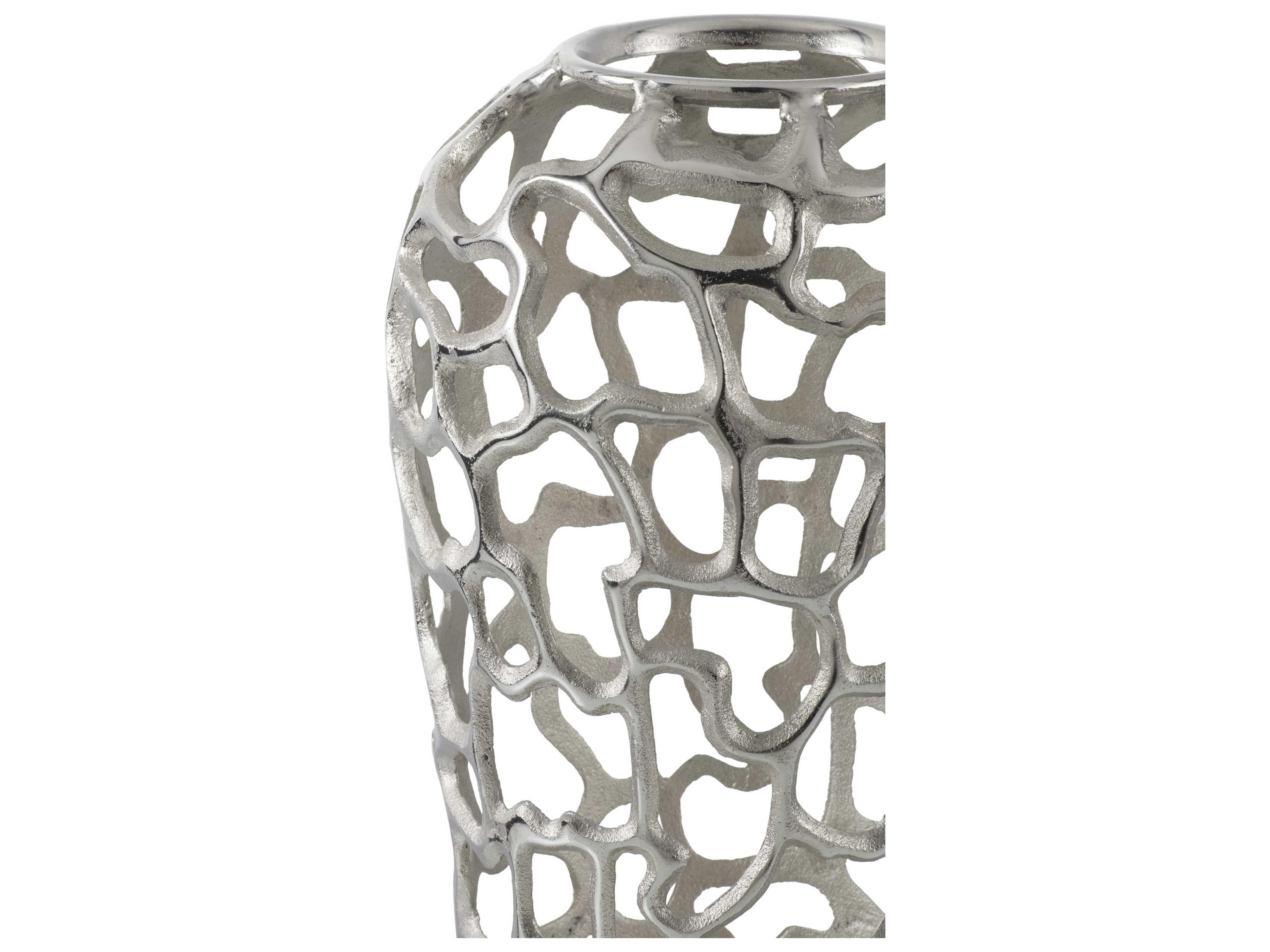 Surya Angad Metallic Silver Vase