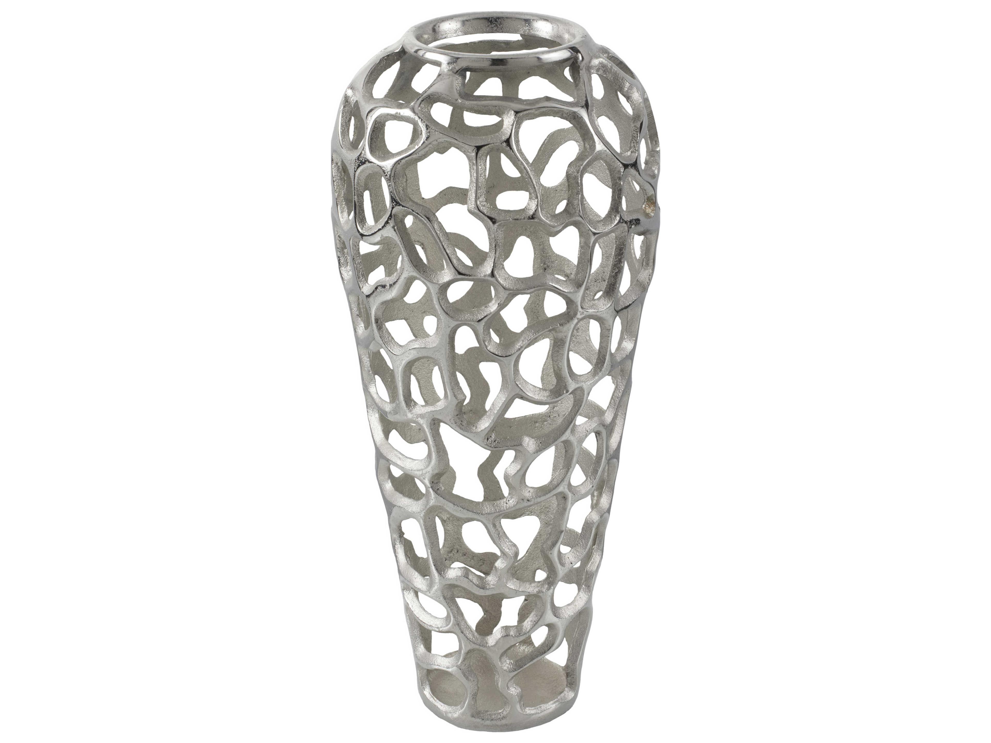 Surya Angad Metallic Silver Vase