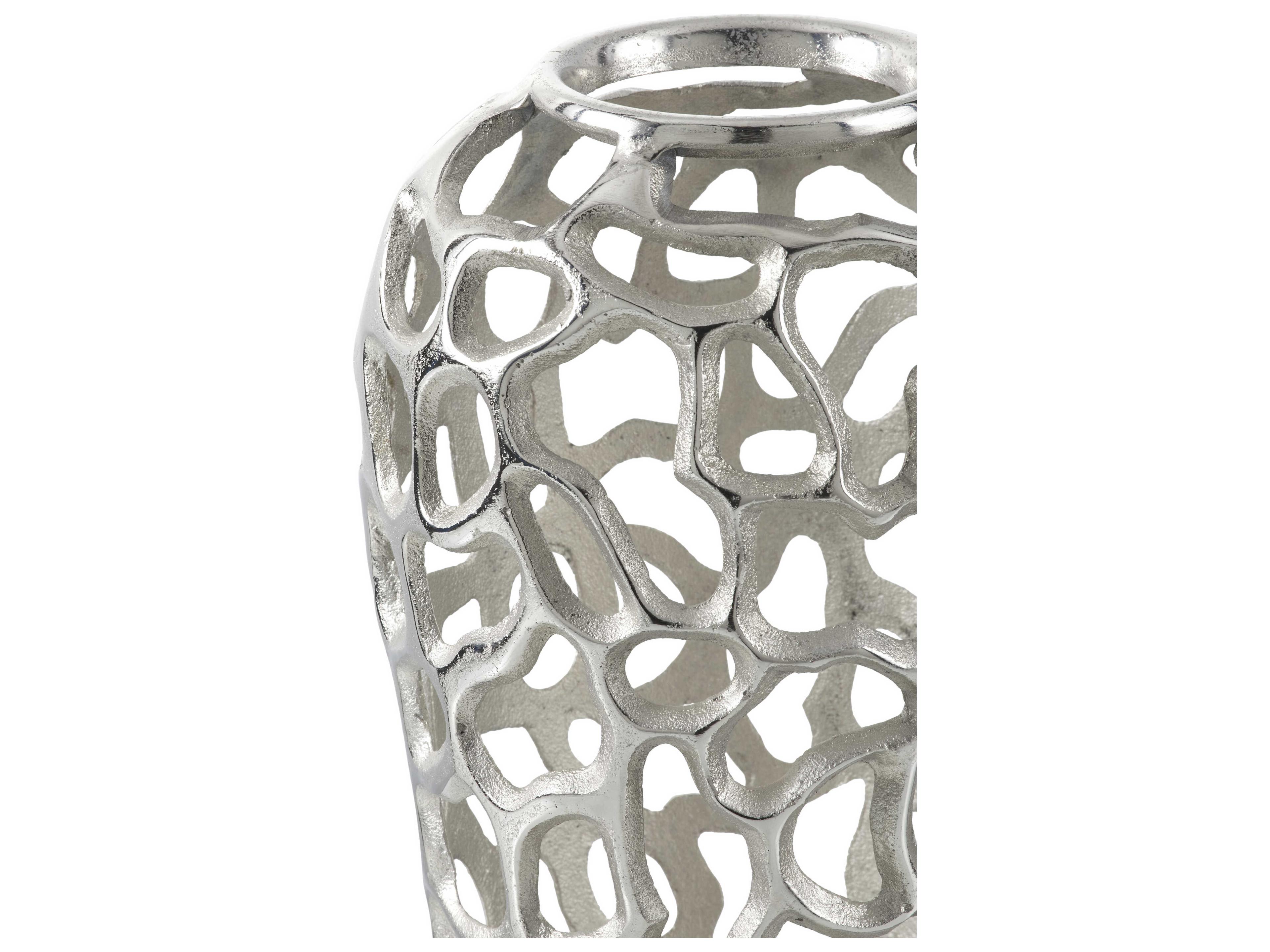 Surya Angad Metallic Silver Vase