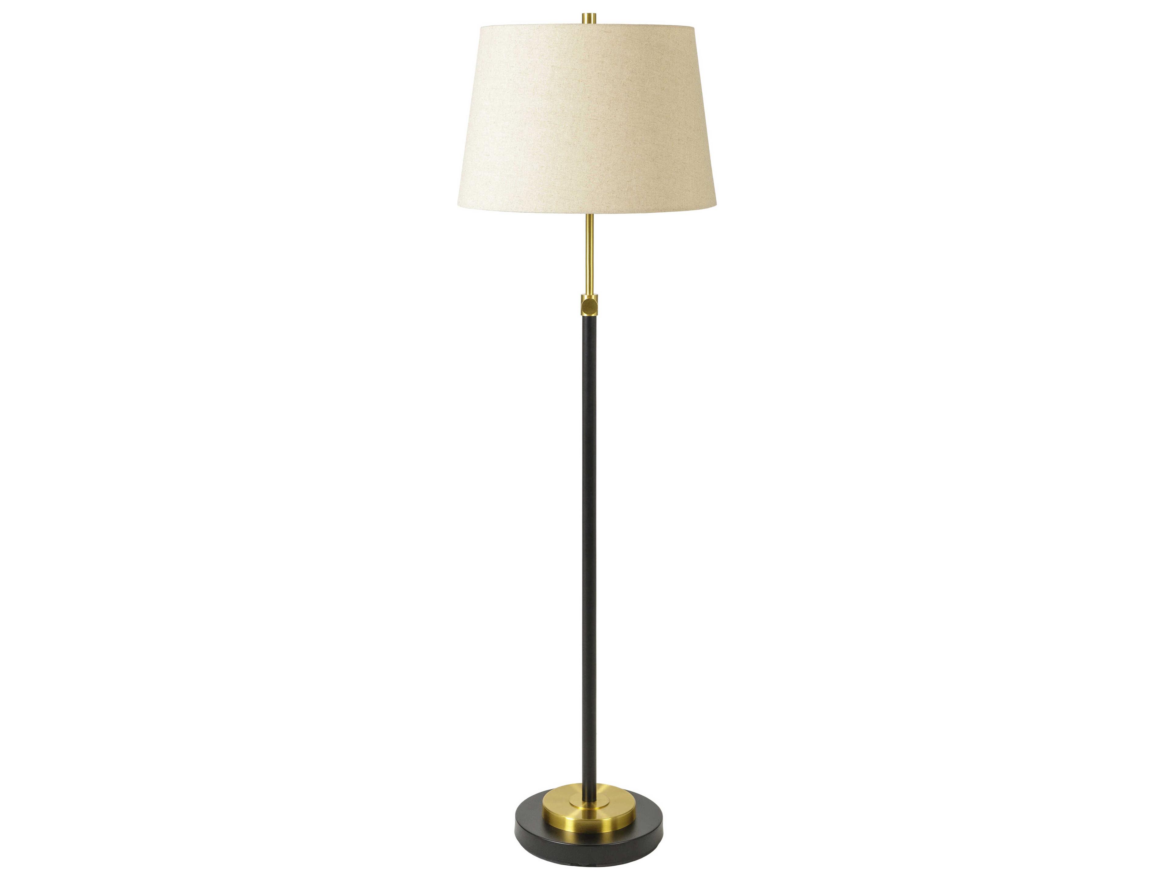 Surya Aberdeen Gold Black Floor Lamp