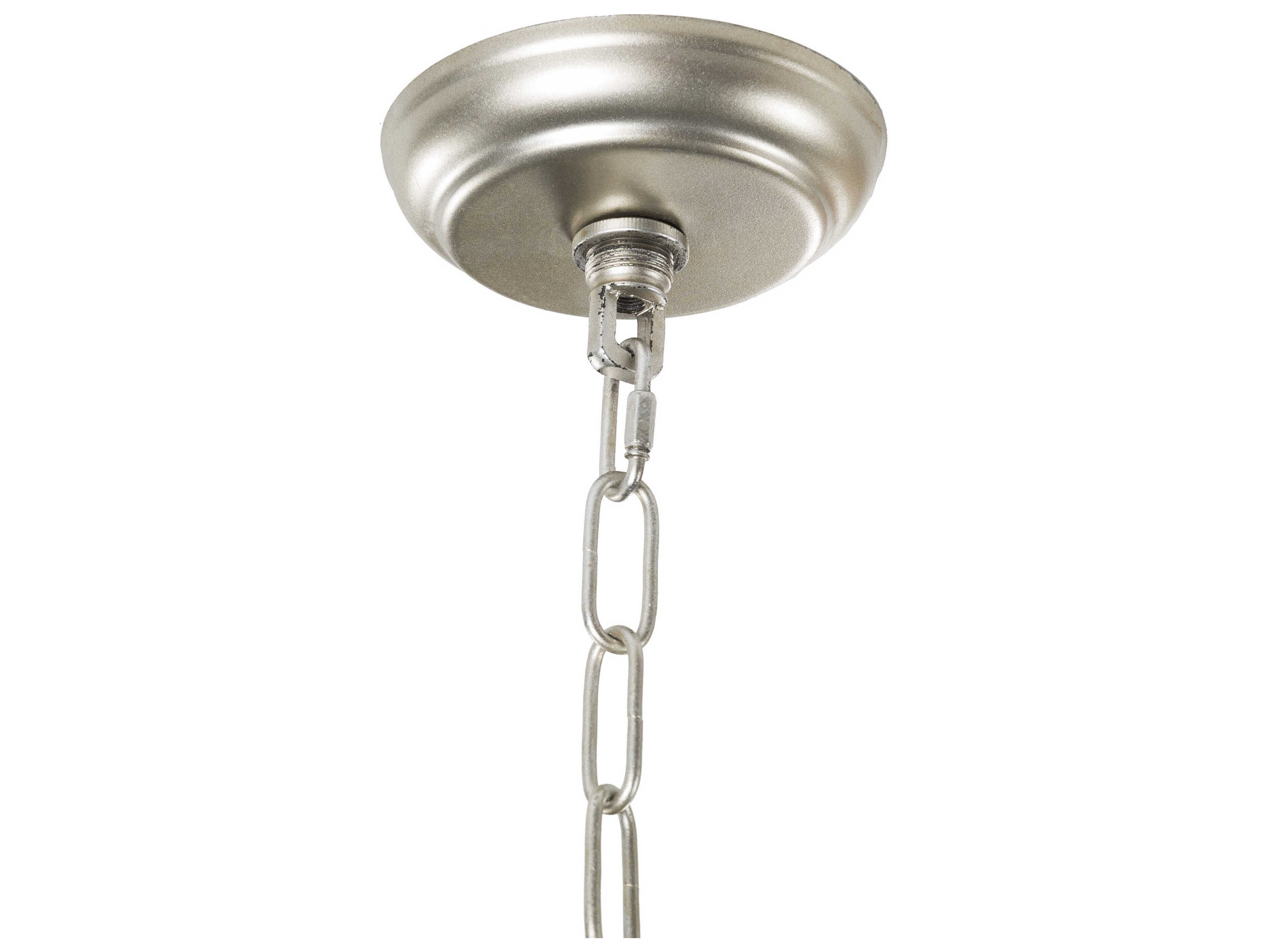 Surya Aerial 8-Light Metallic Silver Tiered Pendant