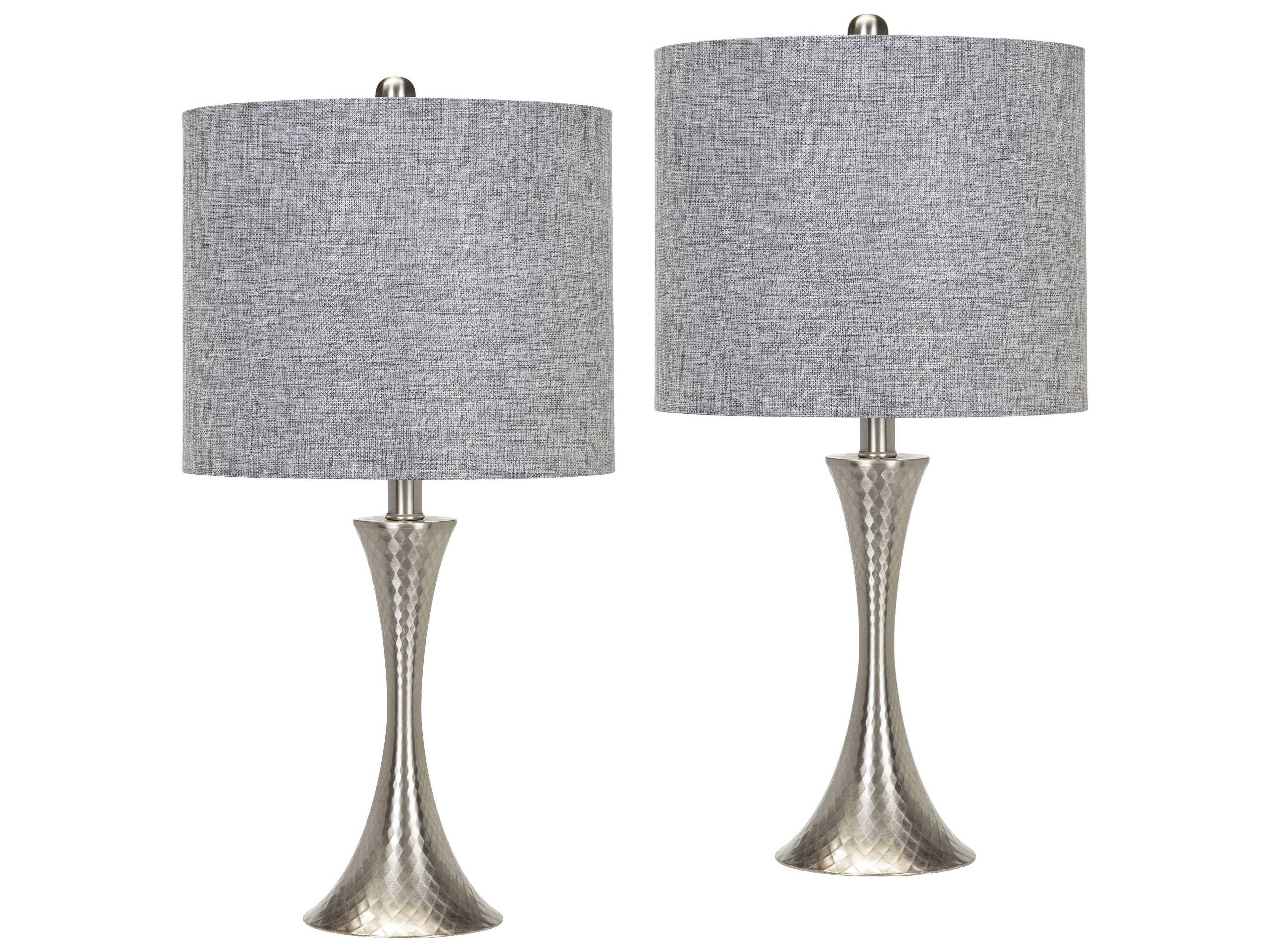 Surya Aegina Nickel Table Lamp