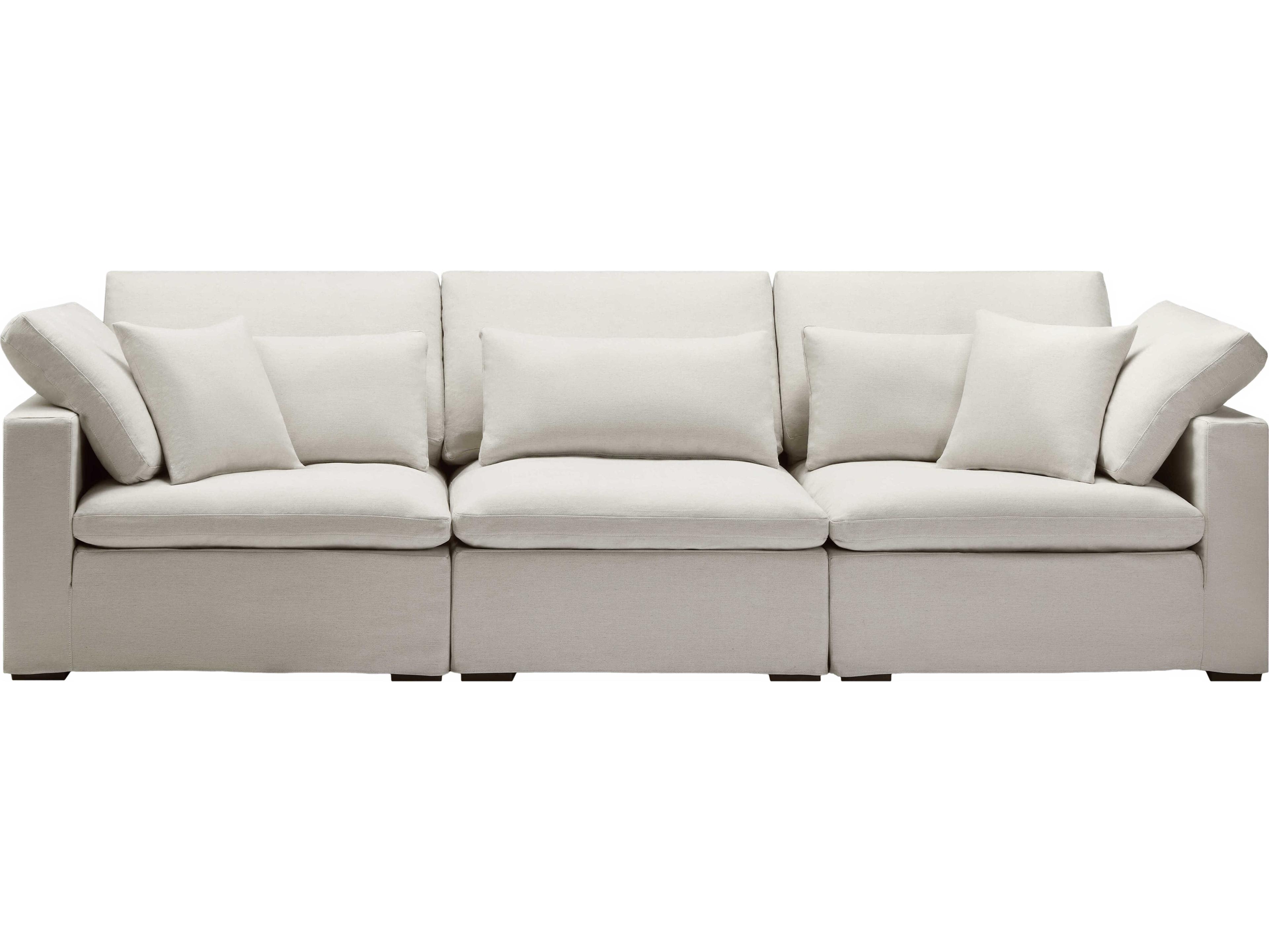 Surya Avington Cream Upholstered Sofa