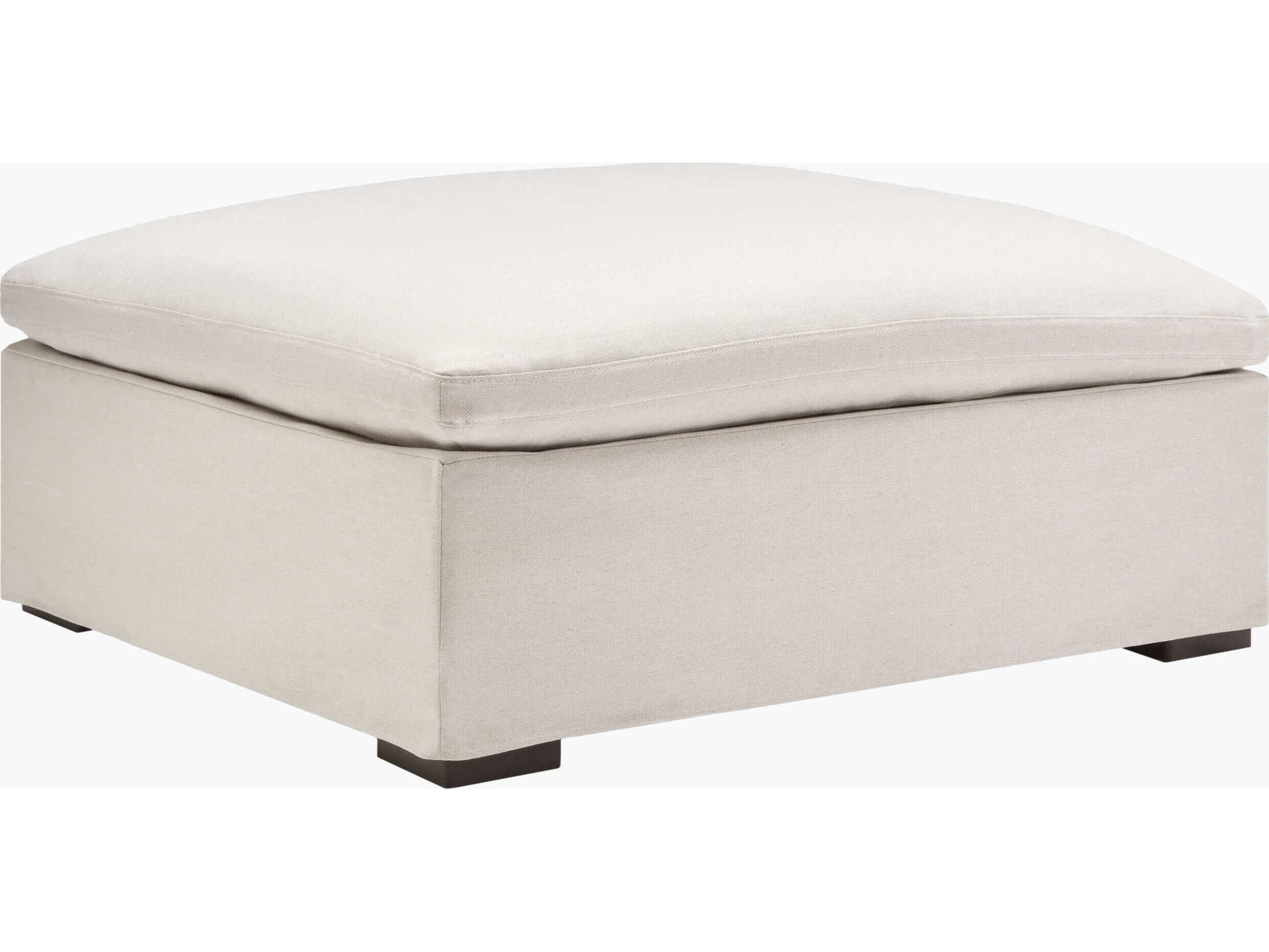 Surya Avington Charcoal White Upholstered Ottoman