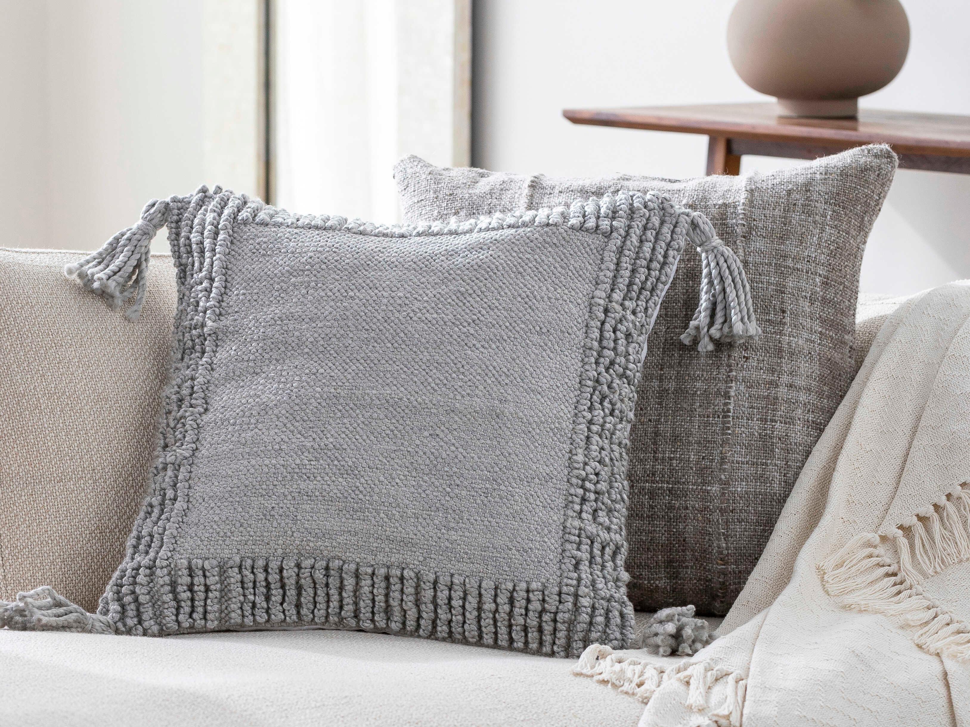 Surya Alaric Light Gray Pillow
