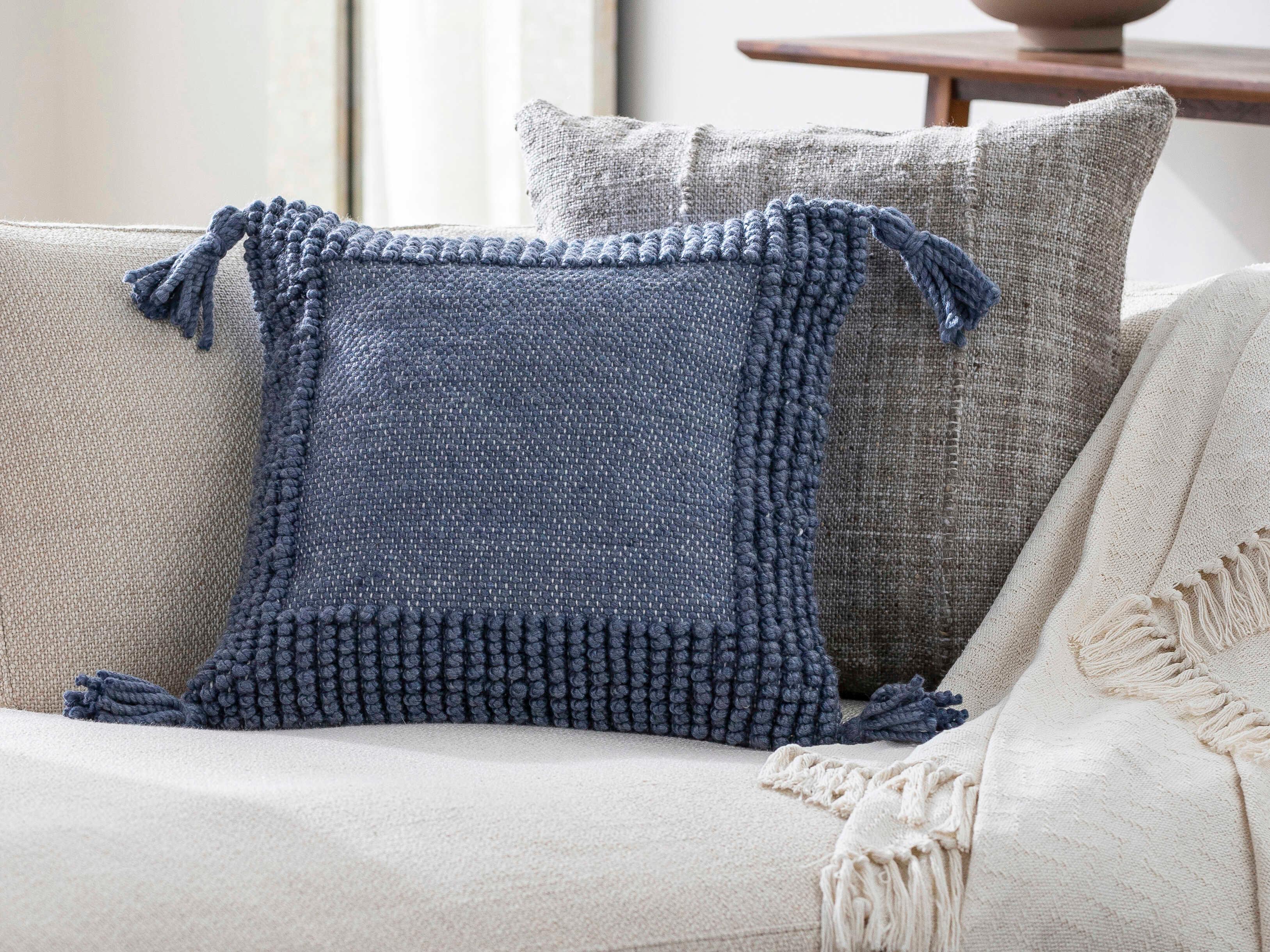 Surya Alaric Dark Blue Pillow