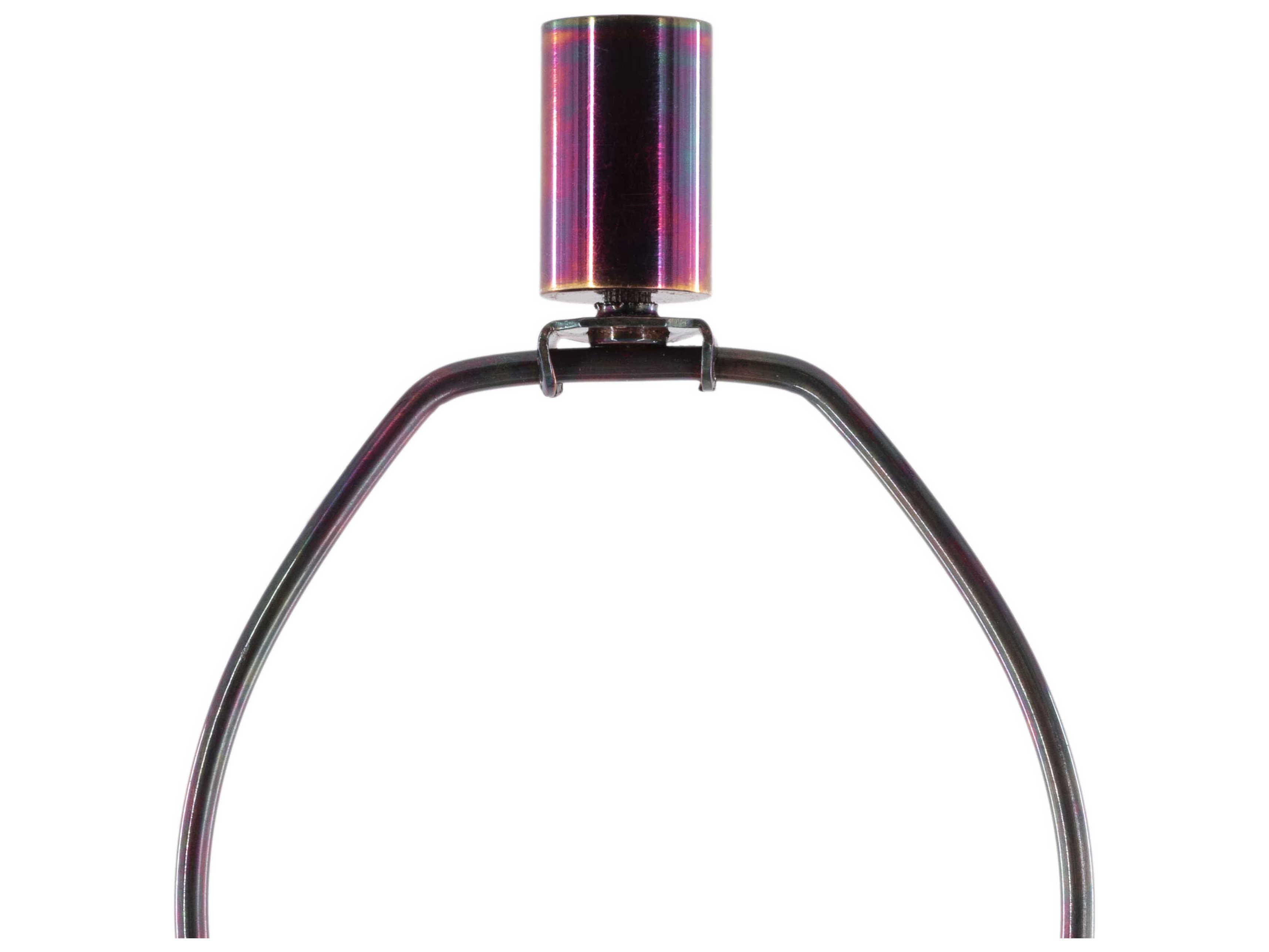 Surya Alsen Antiqued Champagne Beige Linen Bronze Buffet Lamp