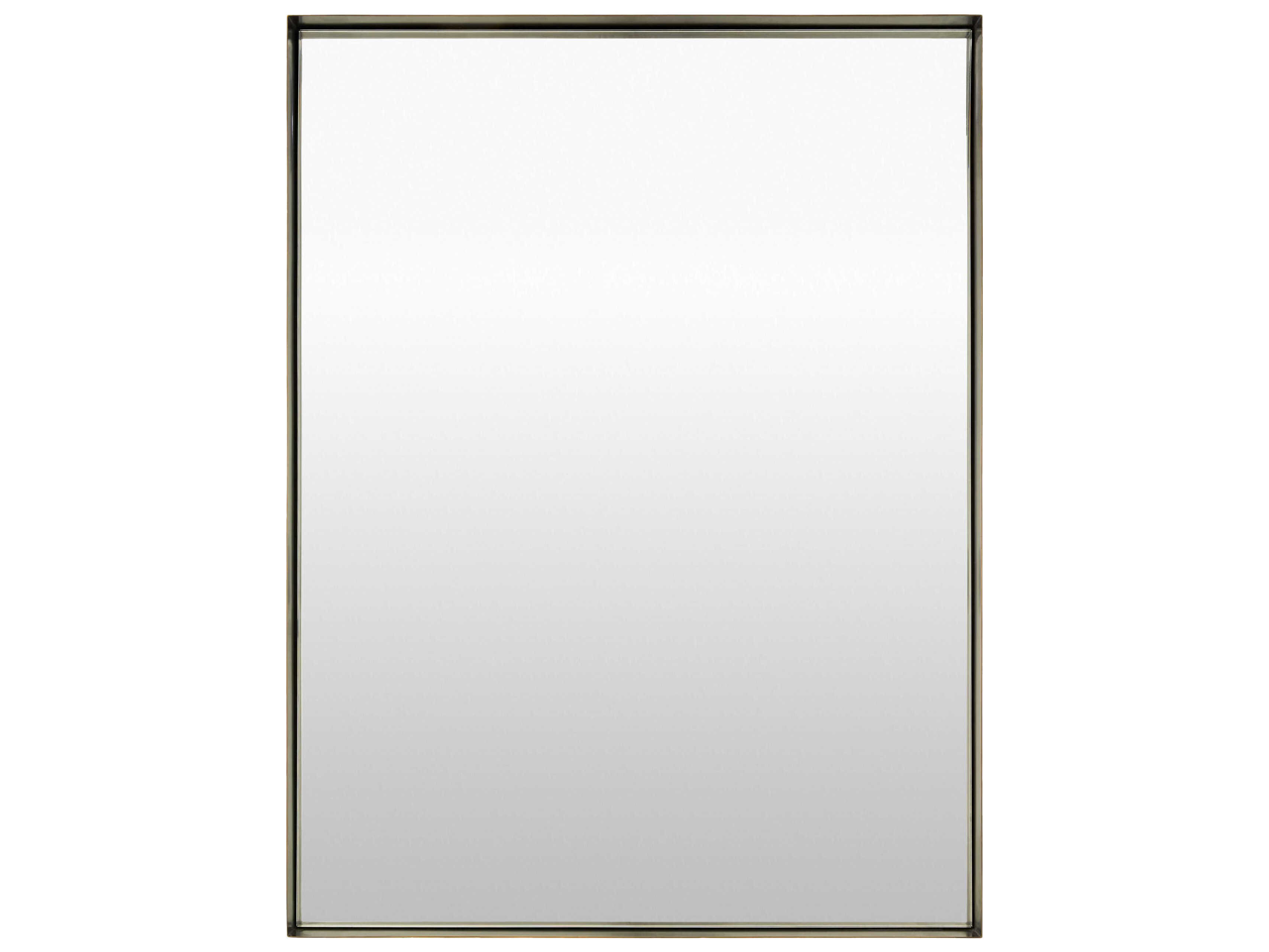 Surya Amvria Black Rectangular Wall Mirror