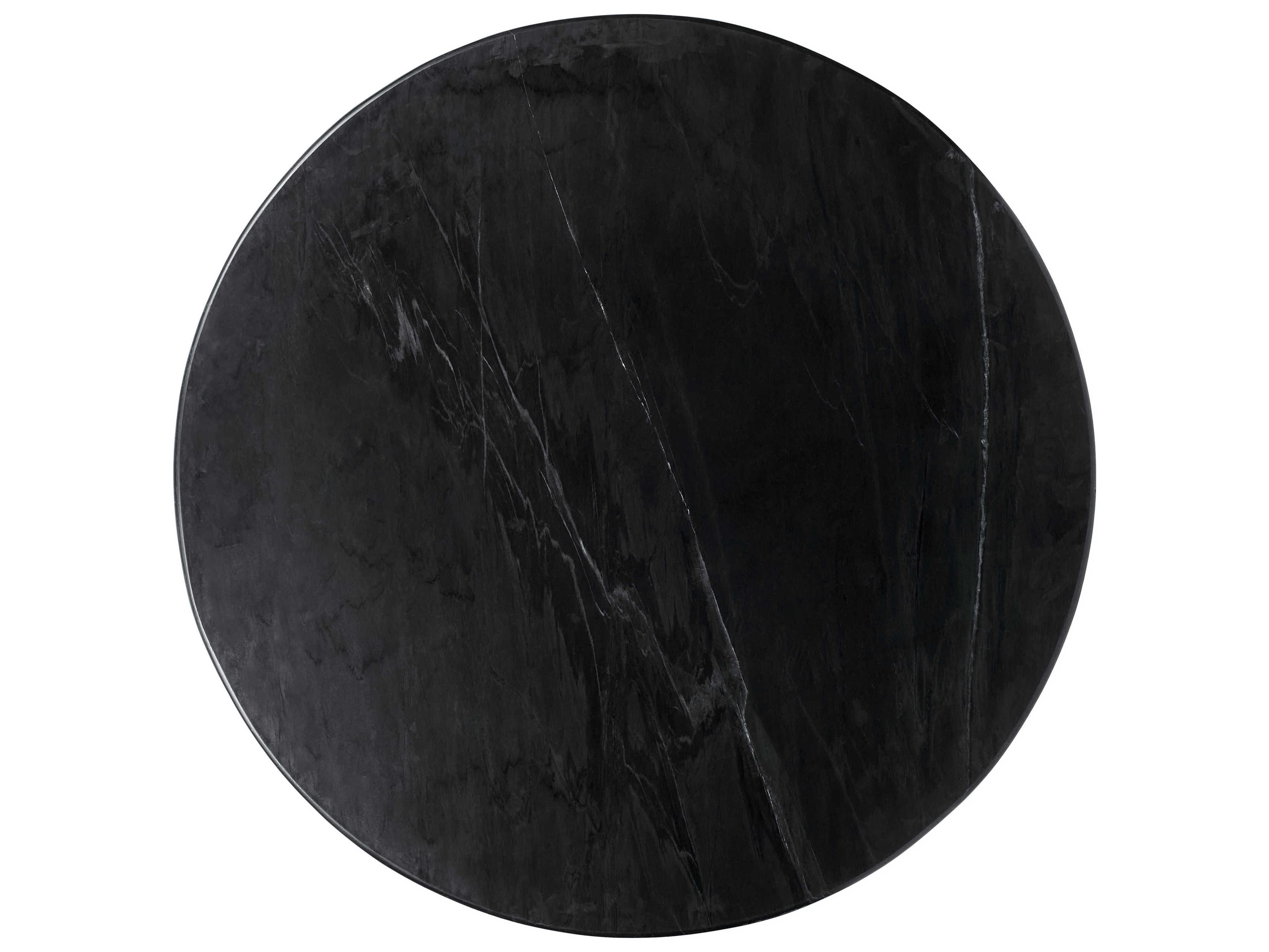 Surya Anatalia Round Marble Black Dining Table