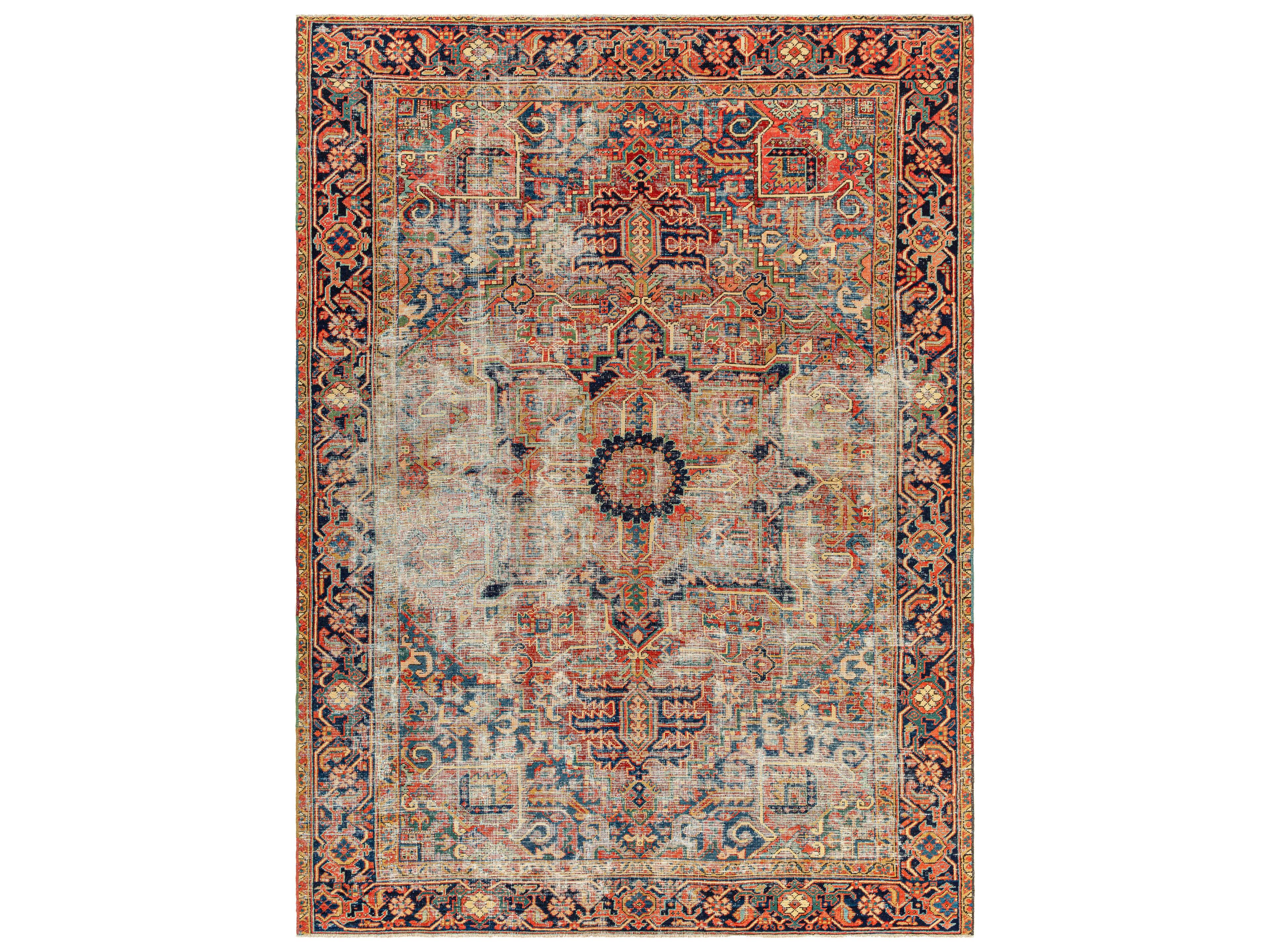 Surya Antique One Of A Kind Bordered Area Rug