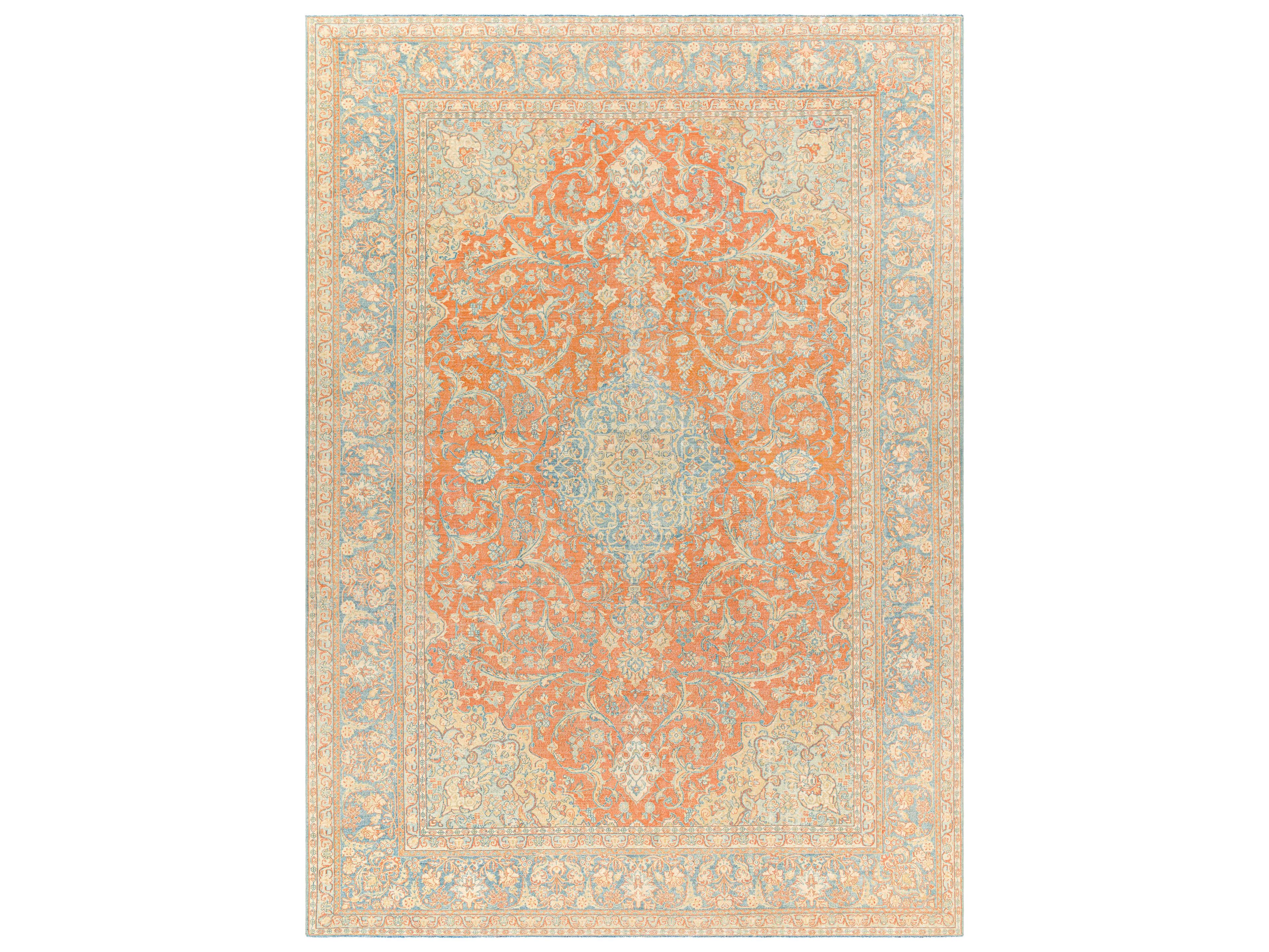Surya Antique One Of A Kind Bordered Area Rug