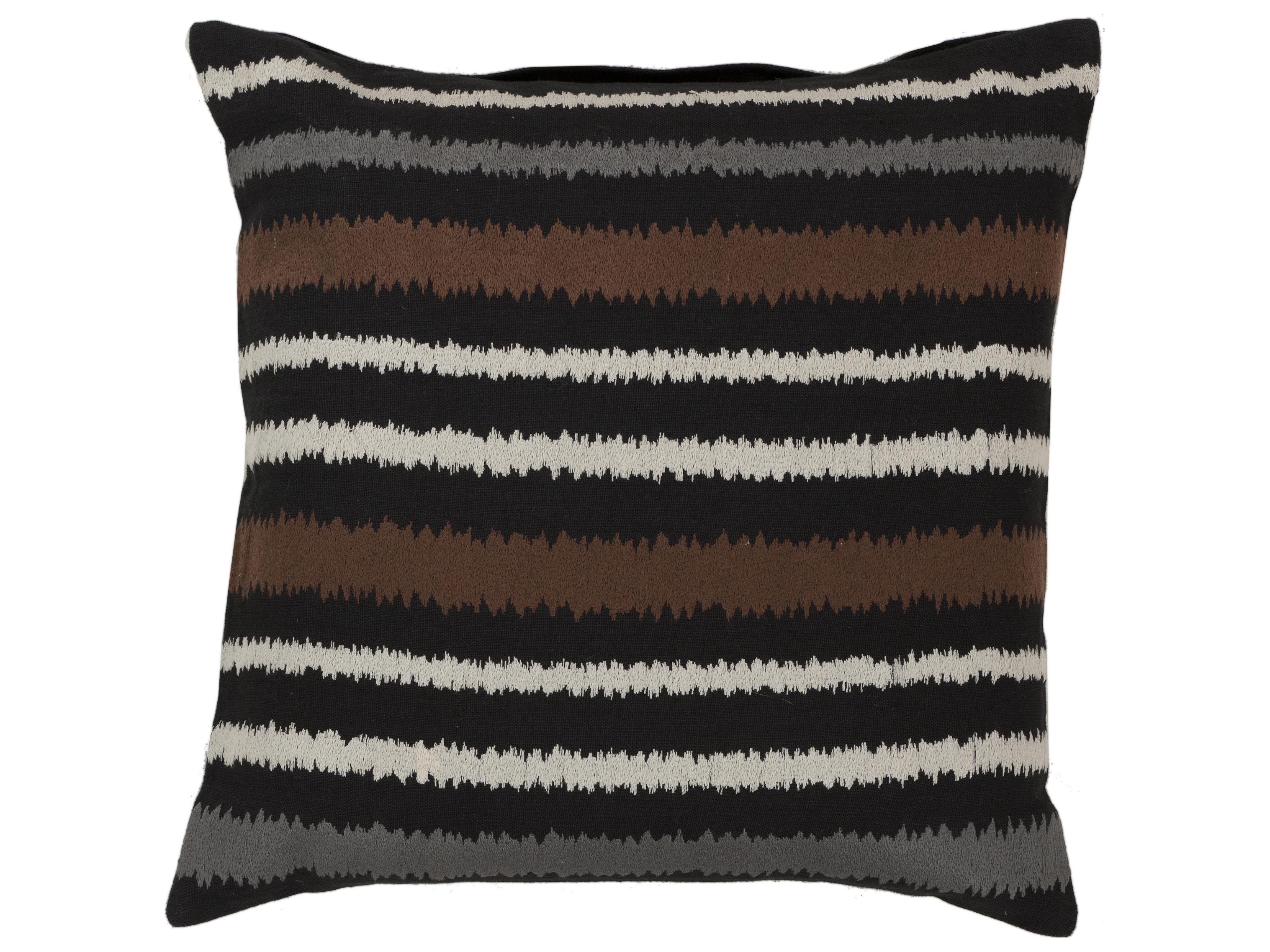 Surya Ikat Black Pillow