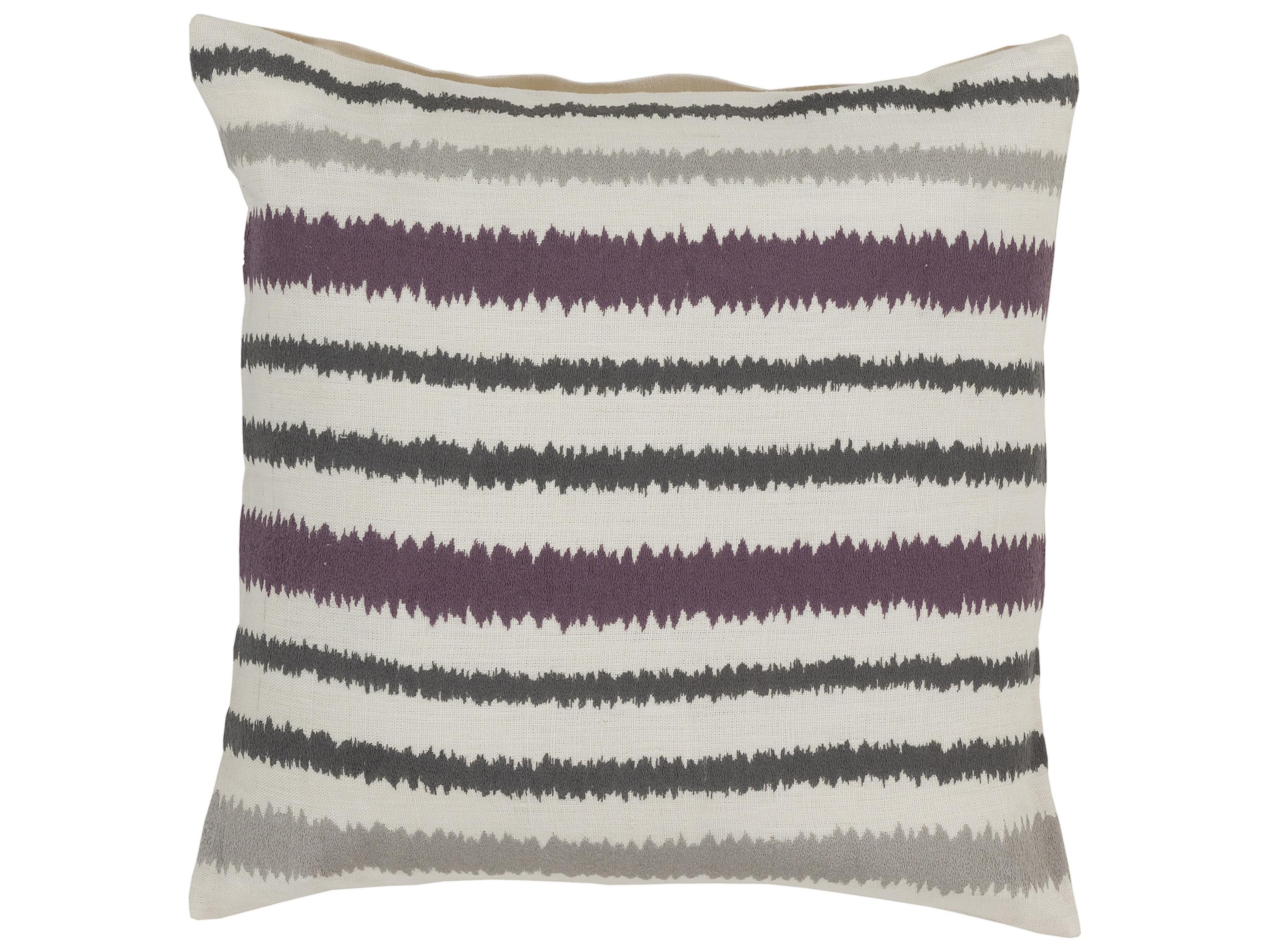 Surya Ikat Charcoal Pillow