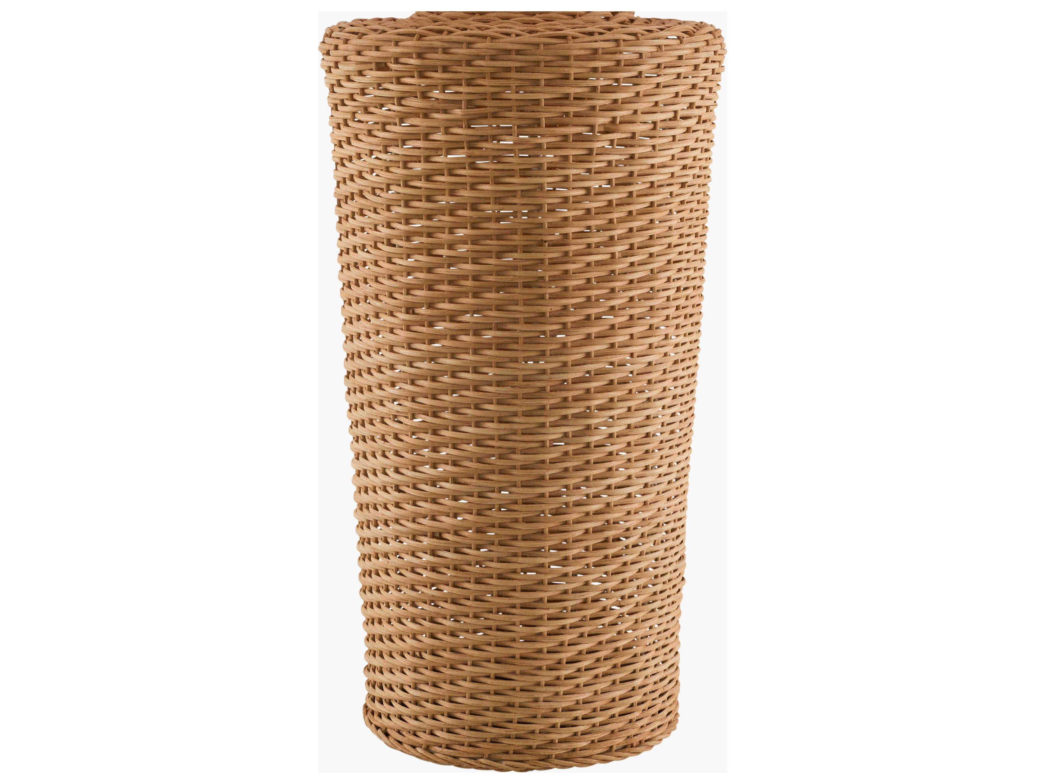 Surya Allura Wheat White Linen Off Table Lamp